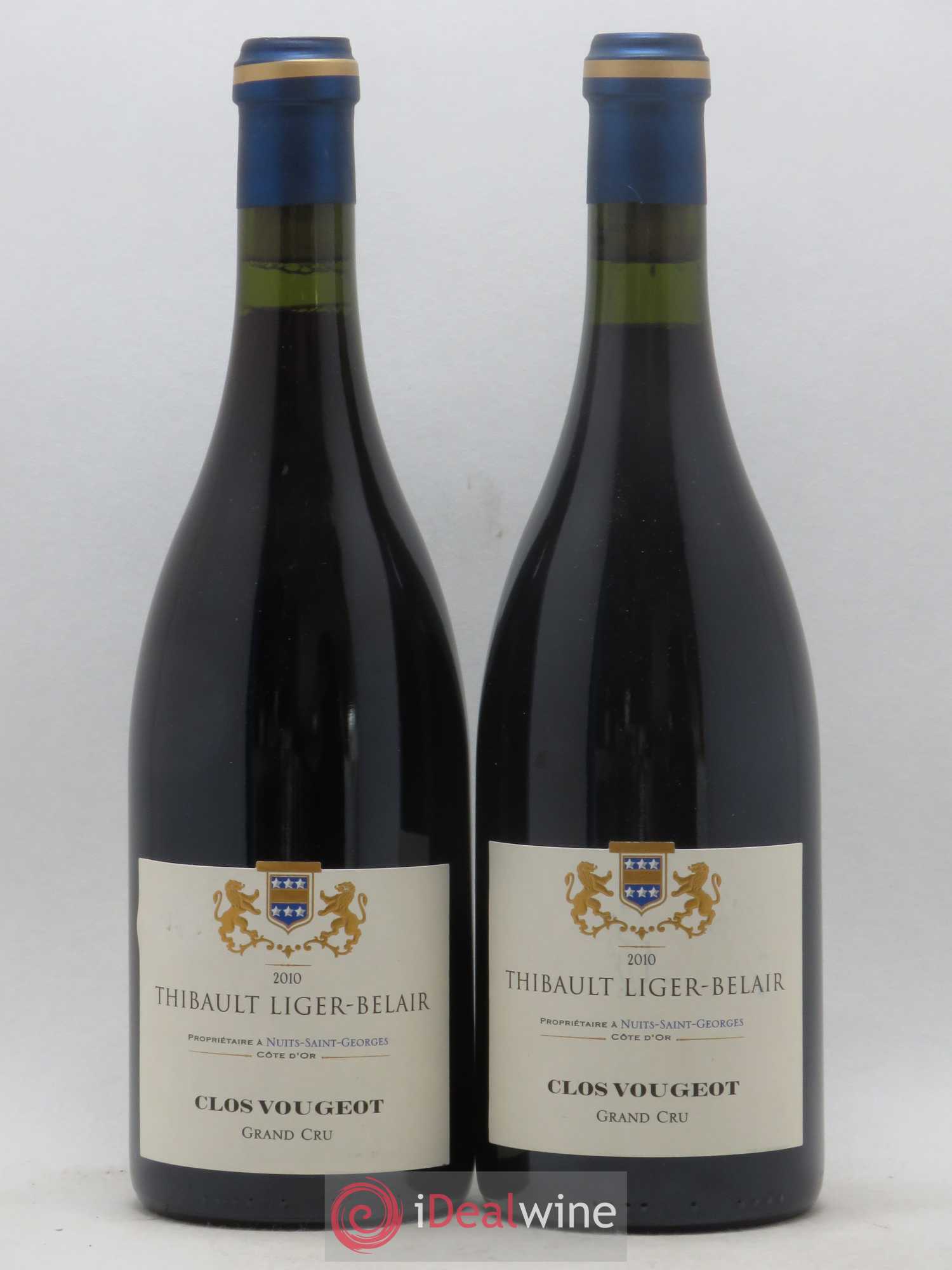 Clos de Vougeot Grand Cru Thibault Liger-Belair 2010 - Lot de 2 bouteilles - 0