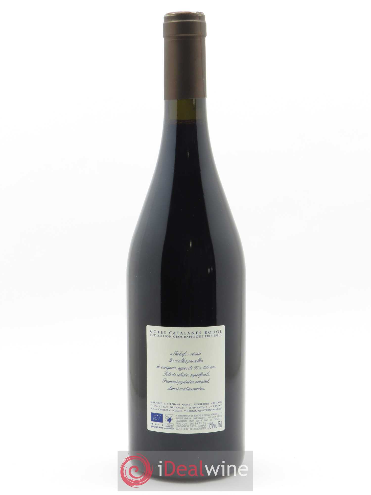 Côtes du Roussillon Roc des Anges Reliefs Marjorie et Stéphane Gallet 2018 - Lot of 1 bottle - 1