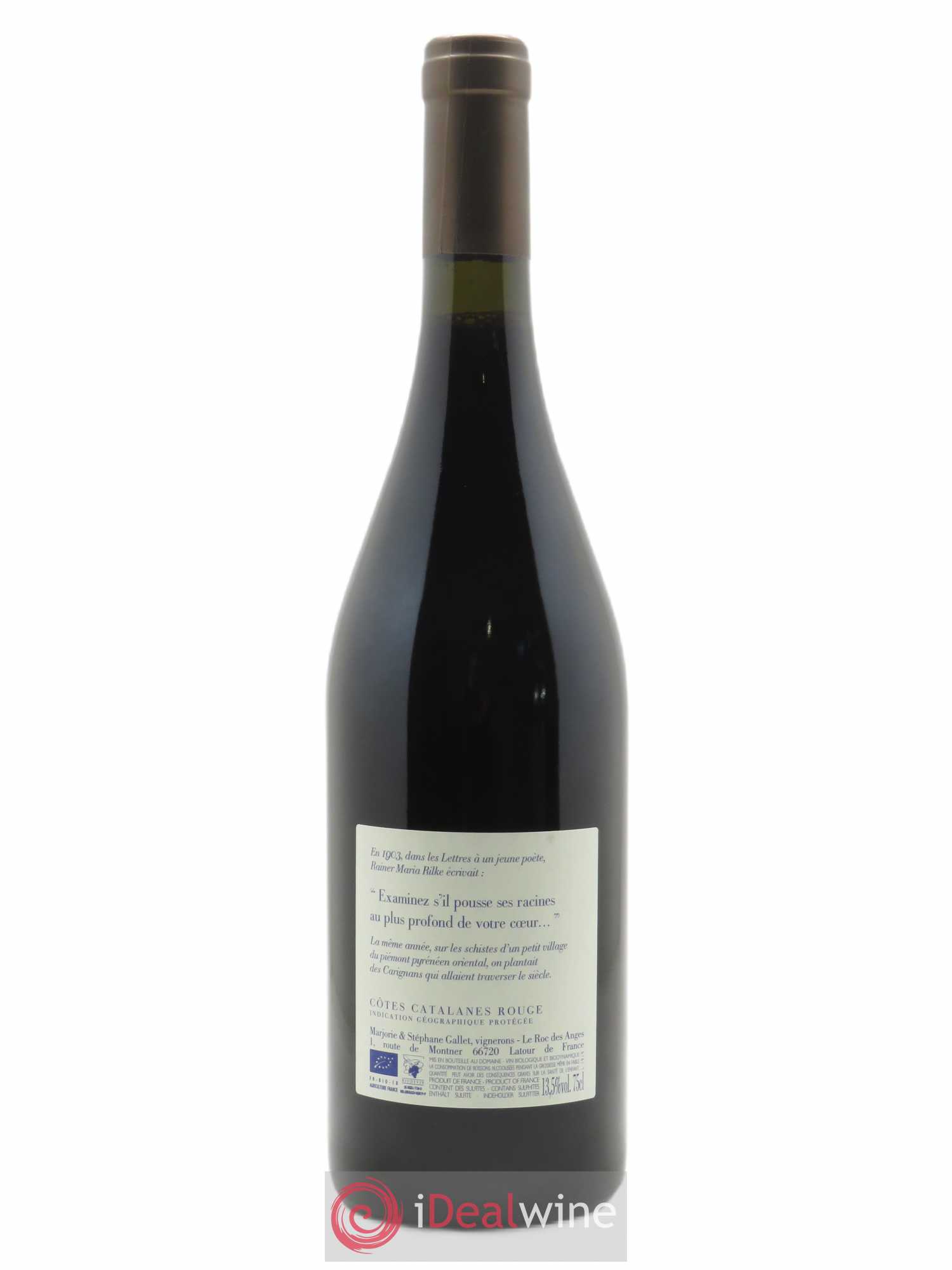 Côtes Catalanes Roc des Anges Carignan 1903 Marjorie et Stéphane Gallet 2019 - Lotto di 1 bottiglia - 1