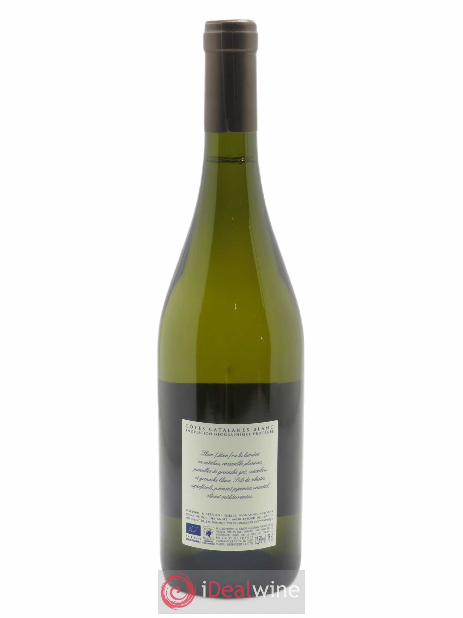 Côtes Catalanes Roc des Anges Llum Marjorie et Stéphane Gallet 2020 - Lot de 1 bouteille - 1
