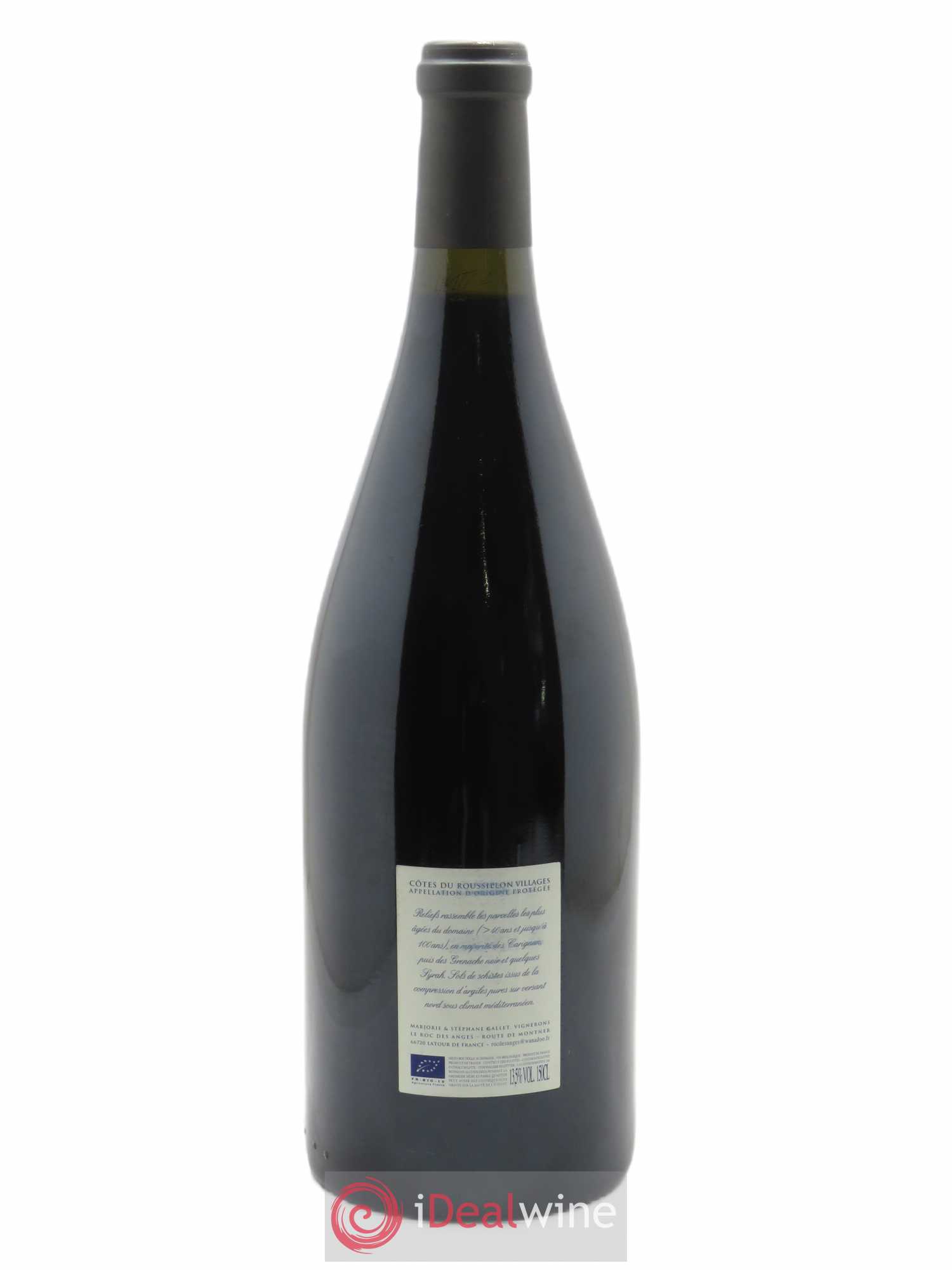 Côtes du Roussillon Roc des Anges Reliefs Marjorie et Stéphane Gallet 2013 - Lot de 1 magnum - 1