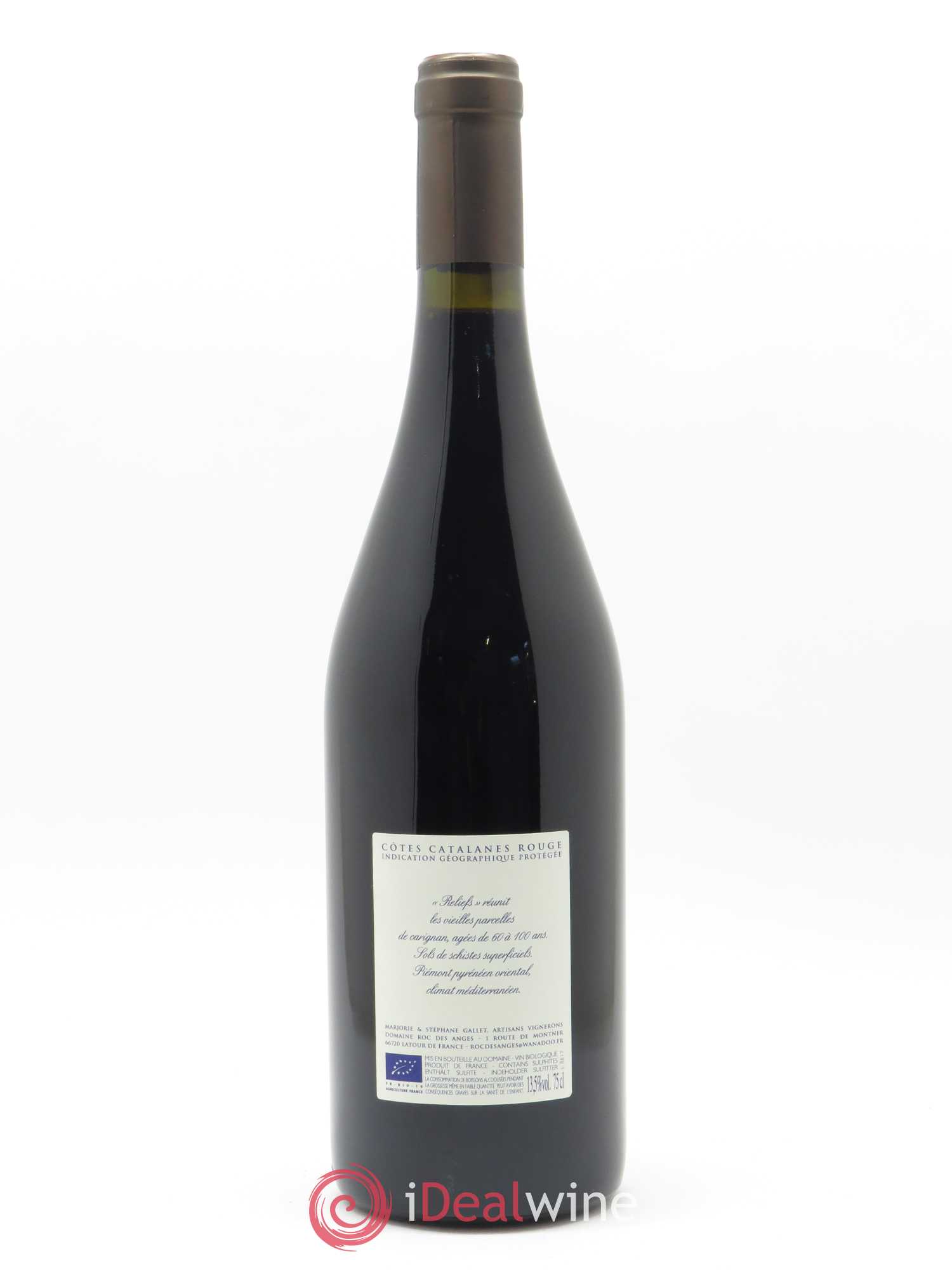 Côtes du Roussillon Roc des Anges Reliefs Marjorie et Stéphane Gallet 2017 - Lot of 1 bottle - 1