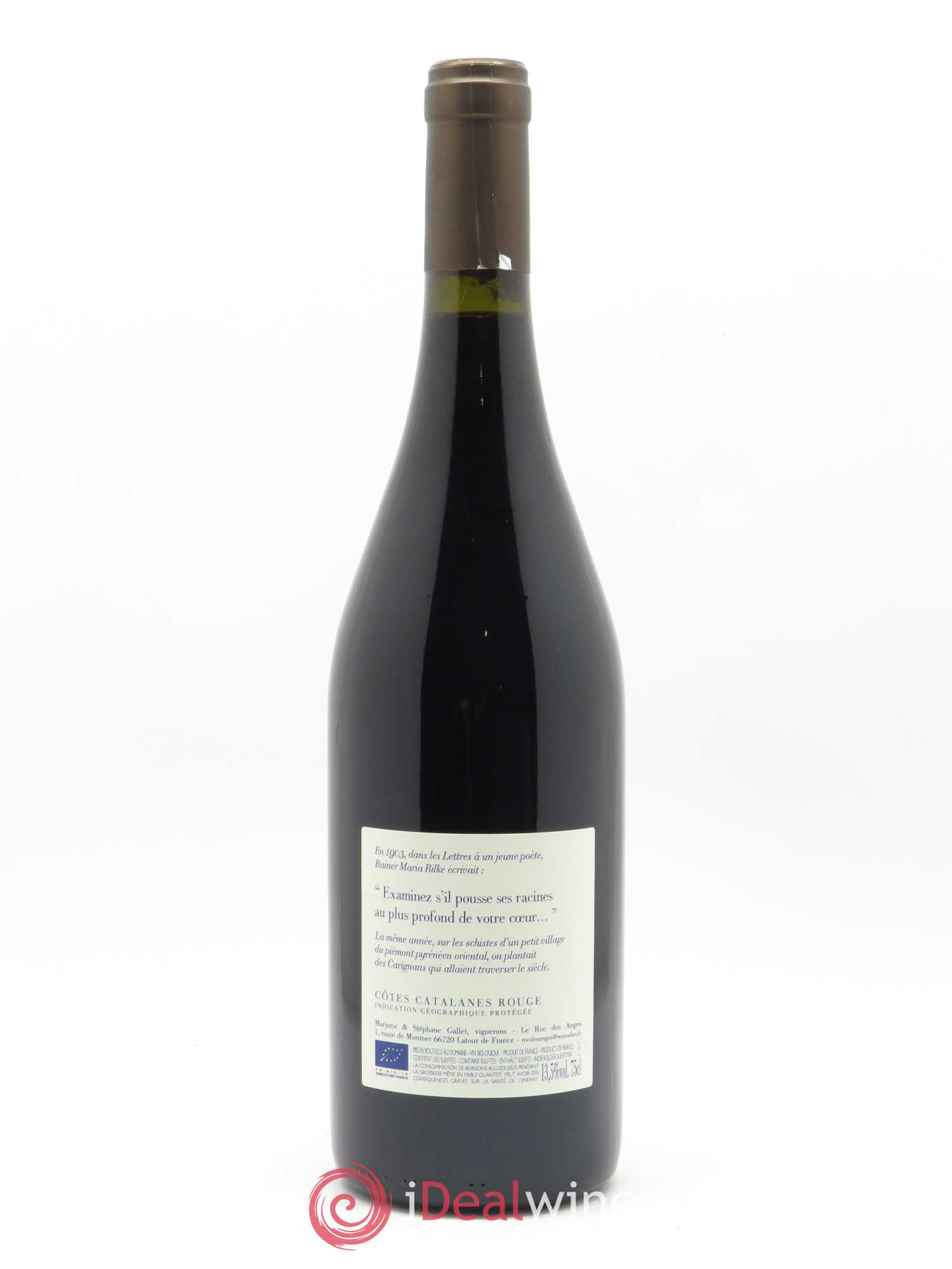 Côtes Catalanes Roc des Anges Carignan 1903 Marjorie et Stéphane Gallet 2017 - Lot de 1 bouteille - 1