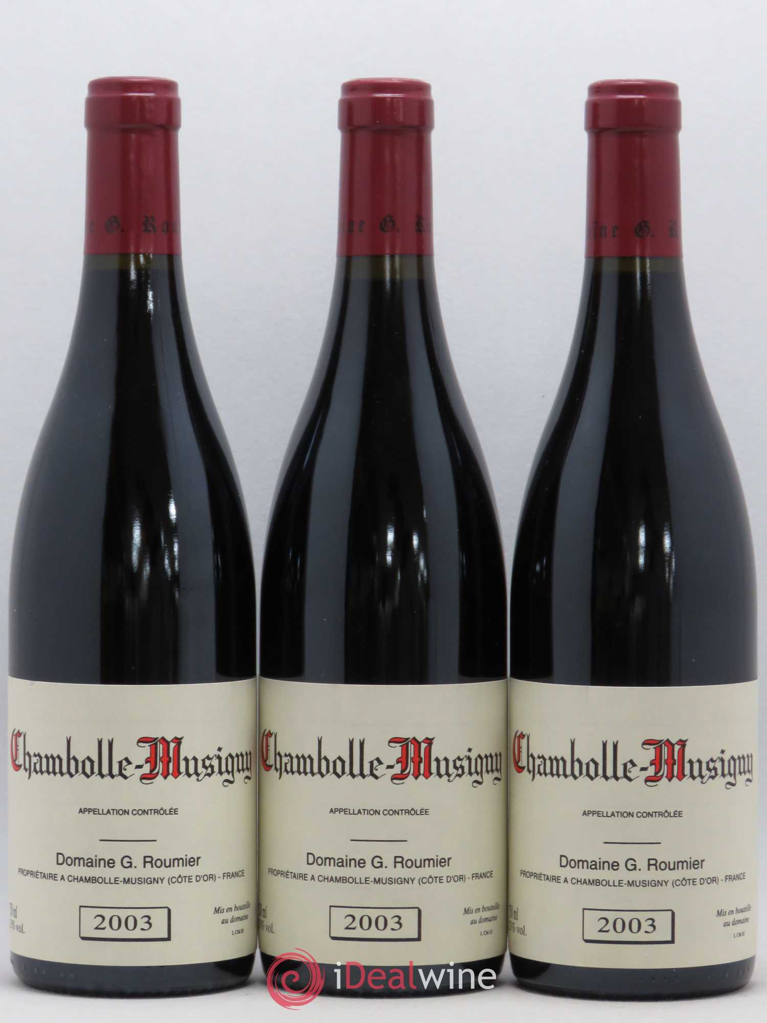 Chambolle-Musigny Georges Roumier (Domaine) 2003 - Lot de 3 bouteilles - 0