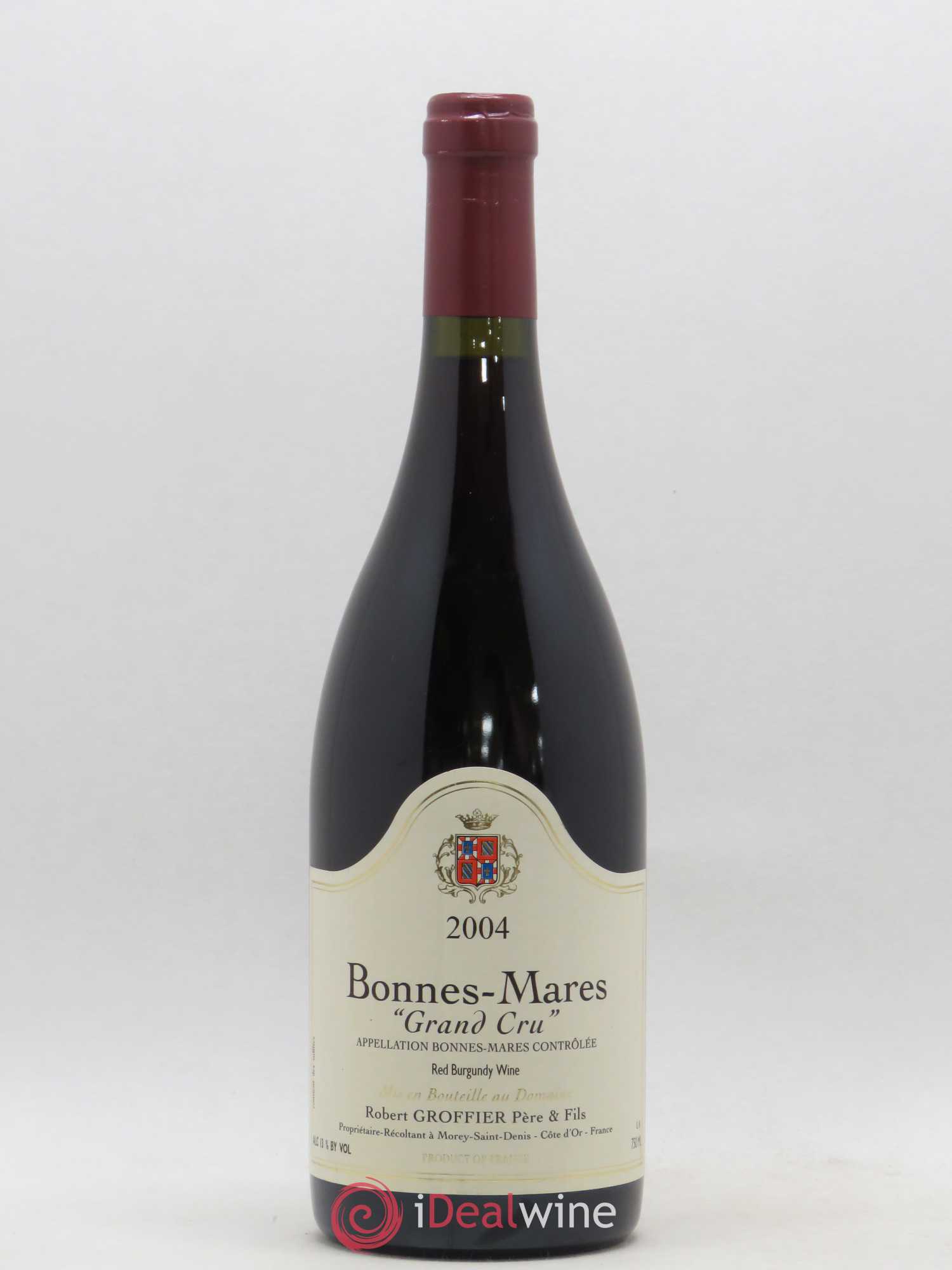 Bonnes-Mares Grand Cru Robert Groffier Père & Fils (Domaine) 2004 - Lot de 1 bouteille - 0