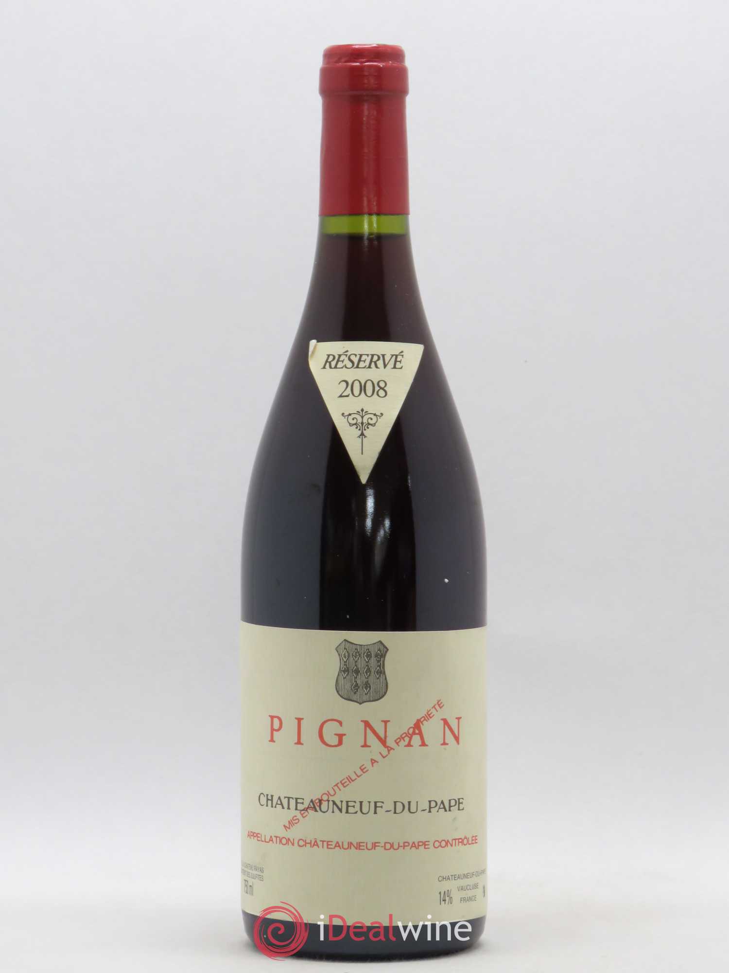 Châteauneuf-du-Pape Pignan Emmanuel Reynaud 2008 - Lot de 1 bouteille - 0