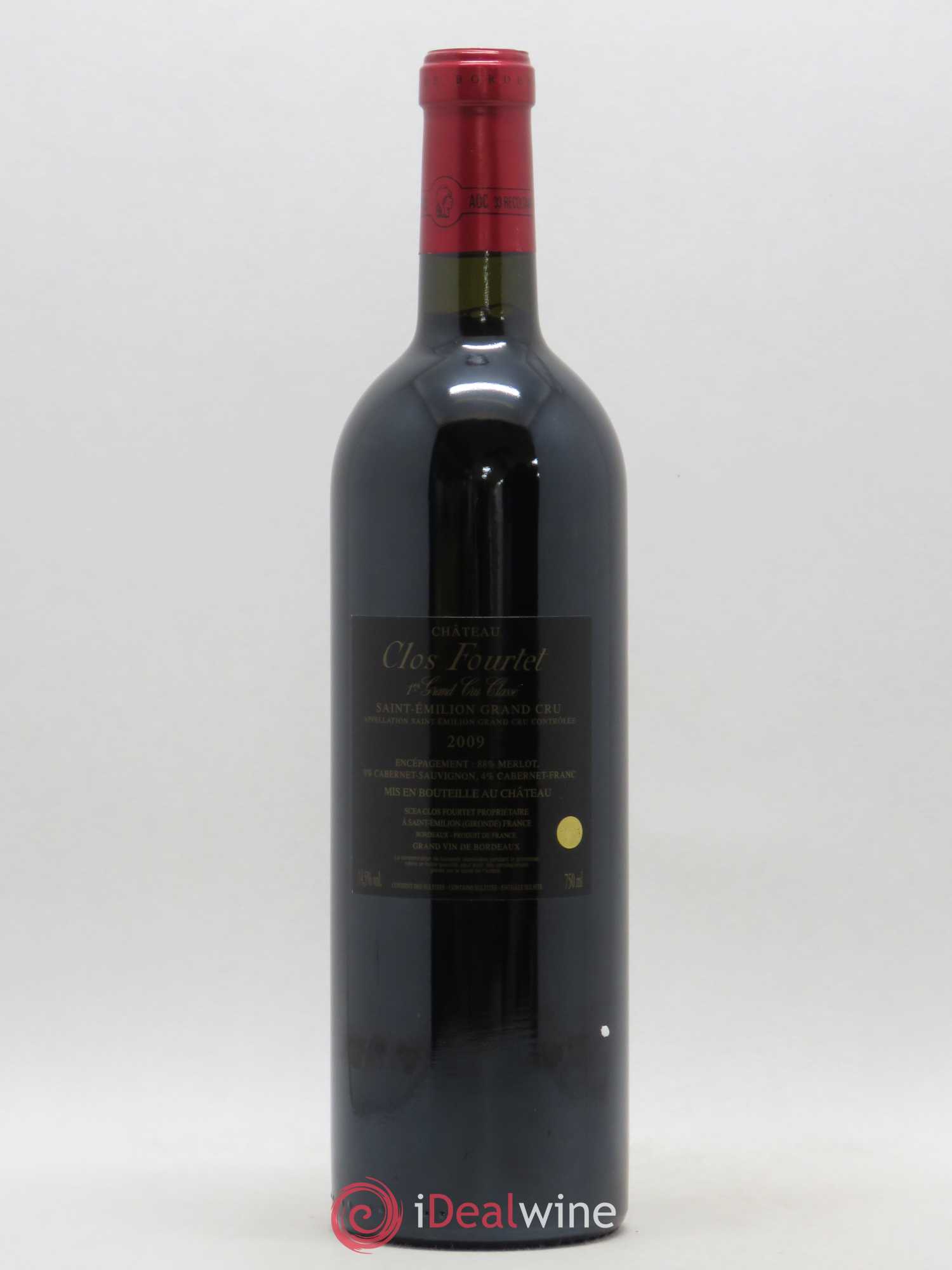 Clos Fourtet 1er Grand Cru Classé B 2009 - Lot de 1 bouteille - 1