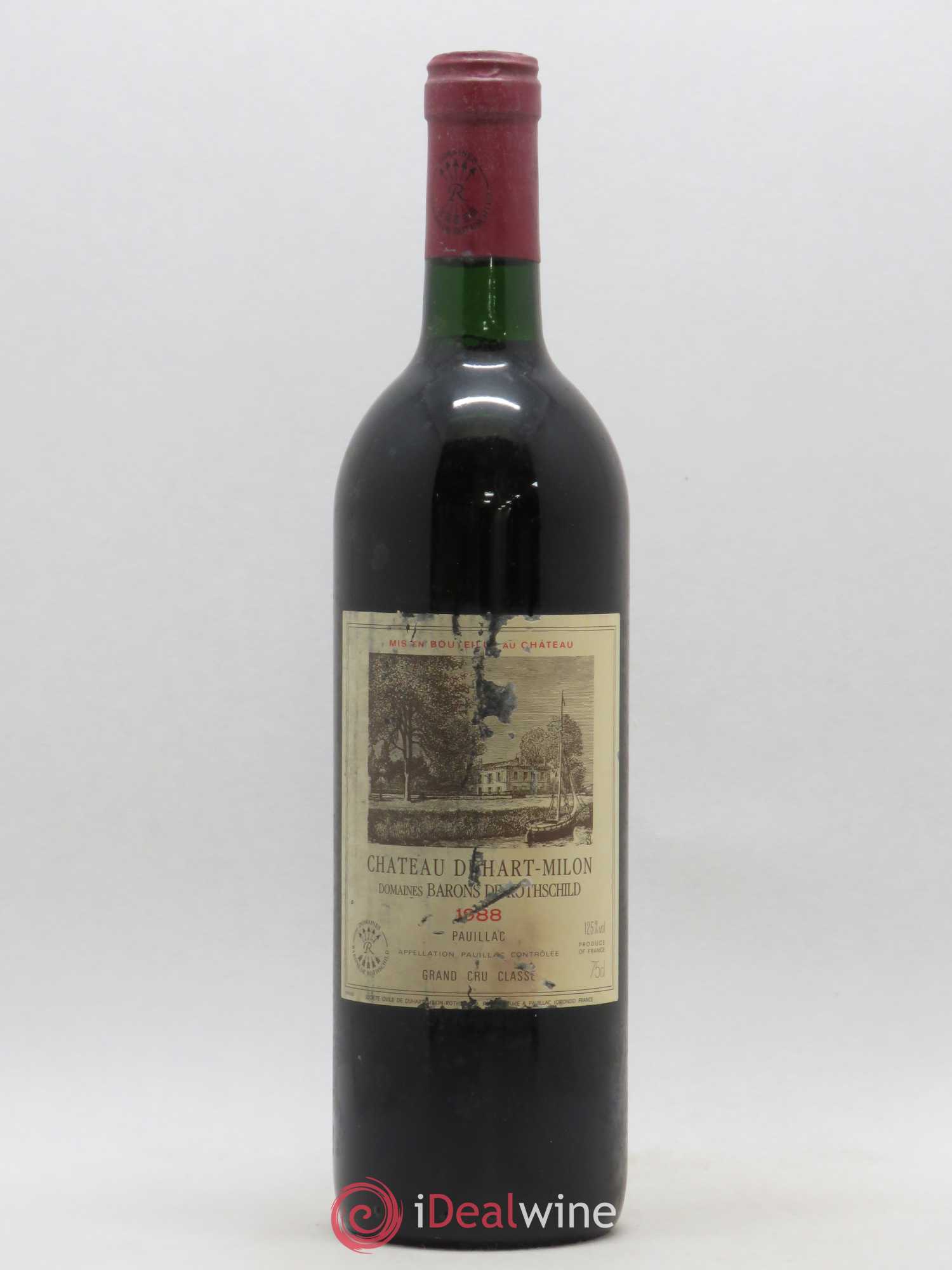 Château Duhart-Milon 4ème Grand Cru Classé 1988 - Lot de 1 bouteille - 0
