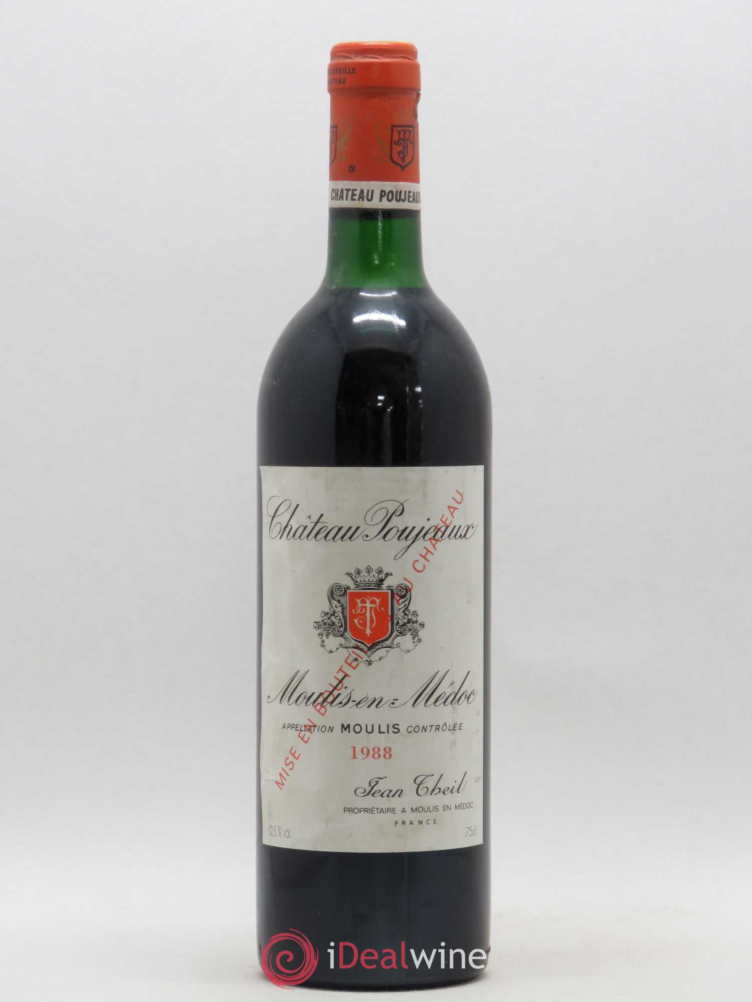 Château Poujeaux 1988 - Lot de 1 bouteille - 0