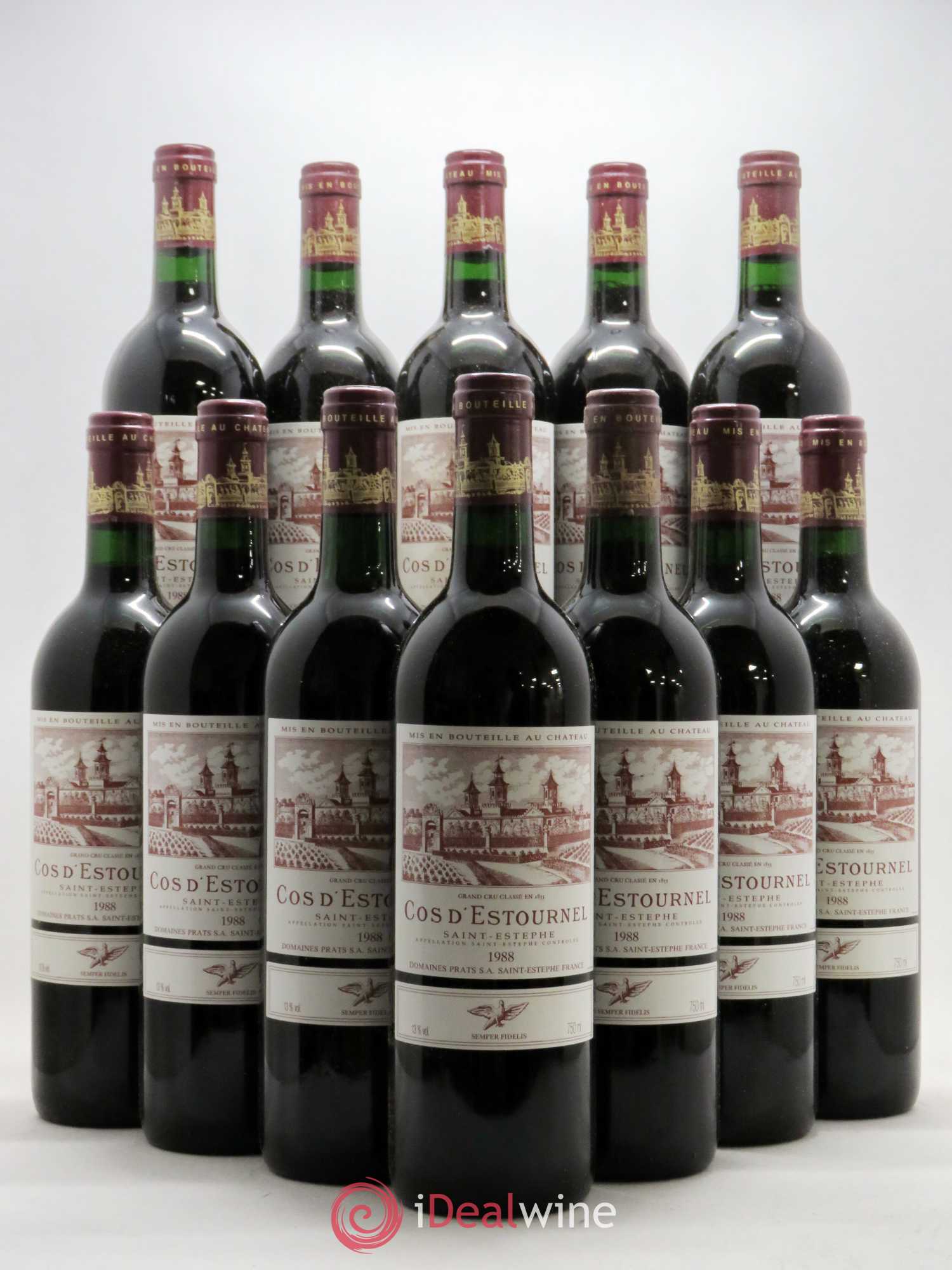 Cos d'Estournel 2ème Grand Cru Classé 1988 - Lot de 12 bouteilles - 0