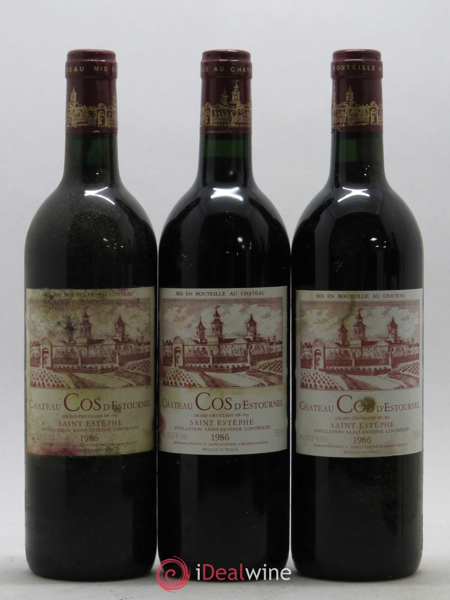 Cos d'Estournel 2ème Grand Cru Classé 1986 - Lot de 5 bouteilles - 1