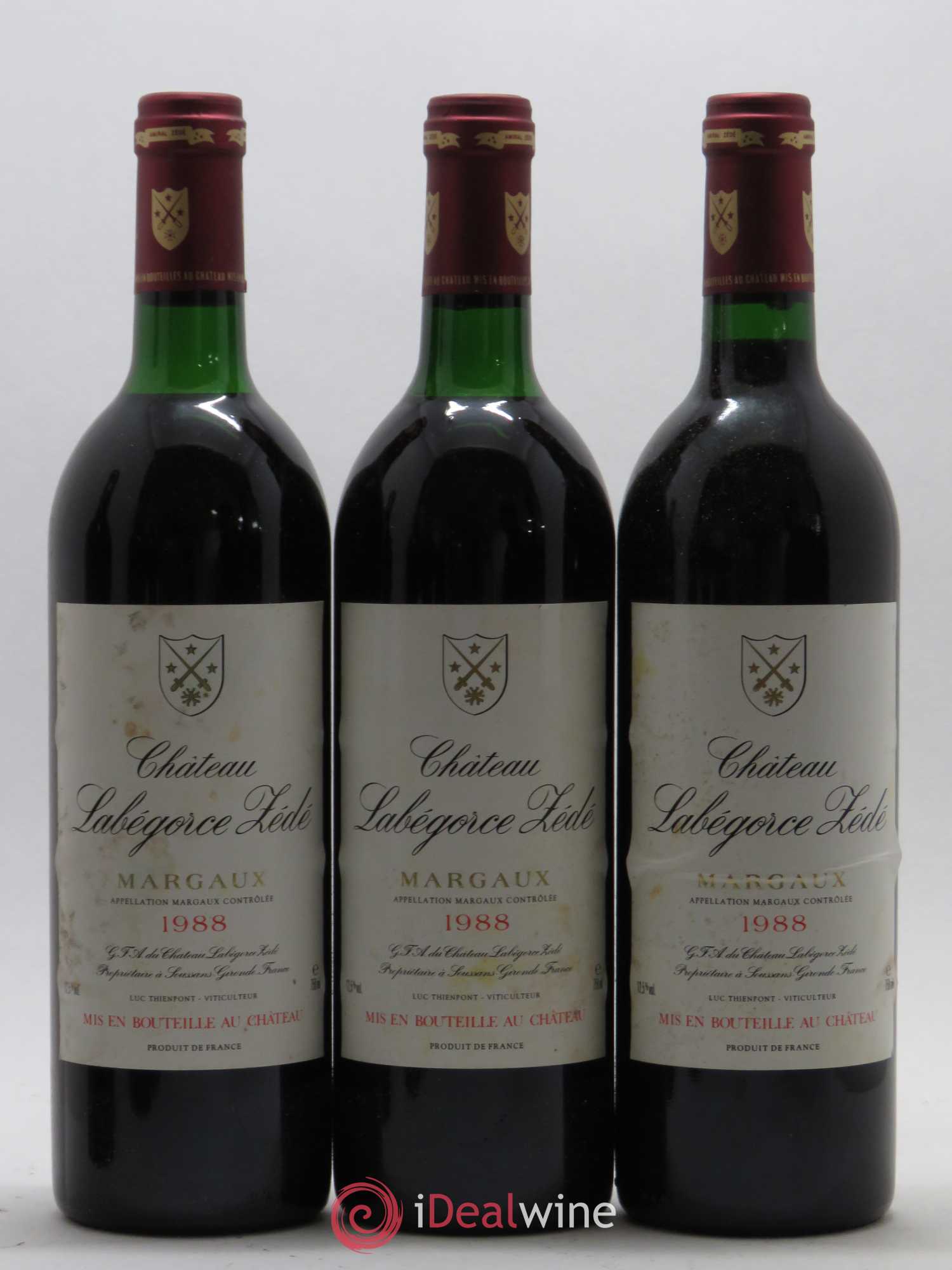 Château Labegorce Zédé Cru Bourgeois 1988 - Lot de 12 bouteilles - 3