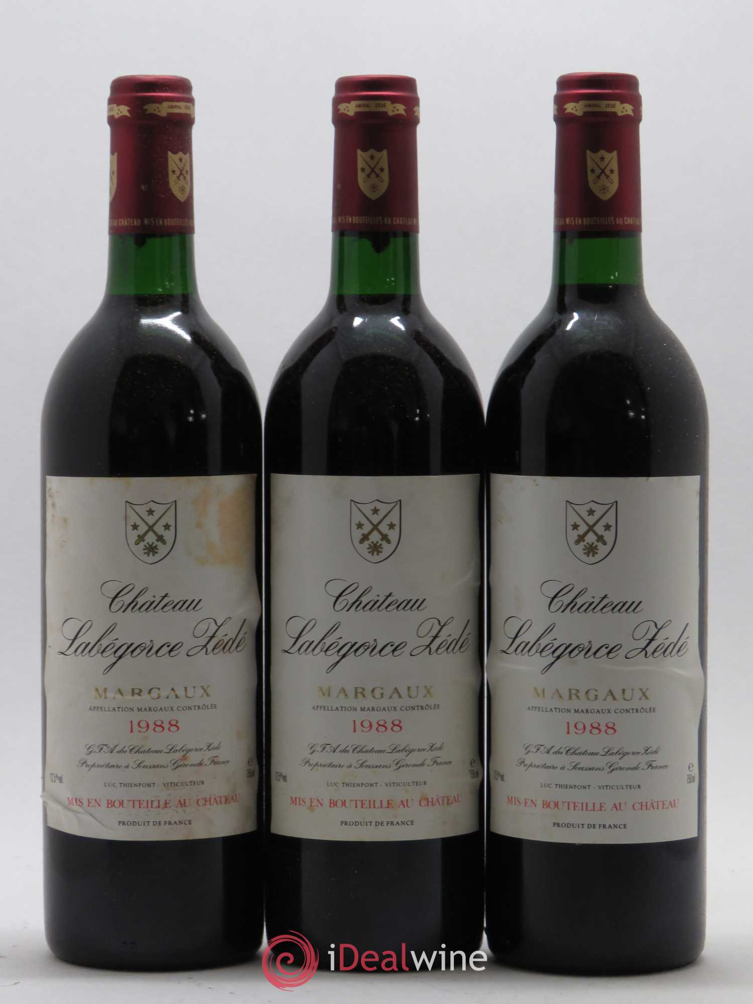 Château Labegorce Zédé Cru Bourgeois 1988 - Lot de 12 bouteilles - 4