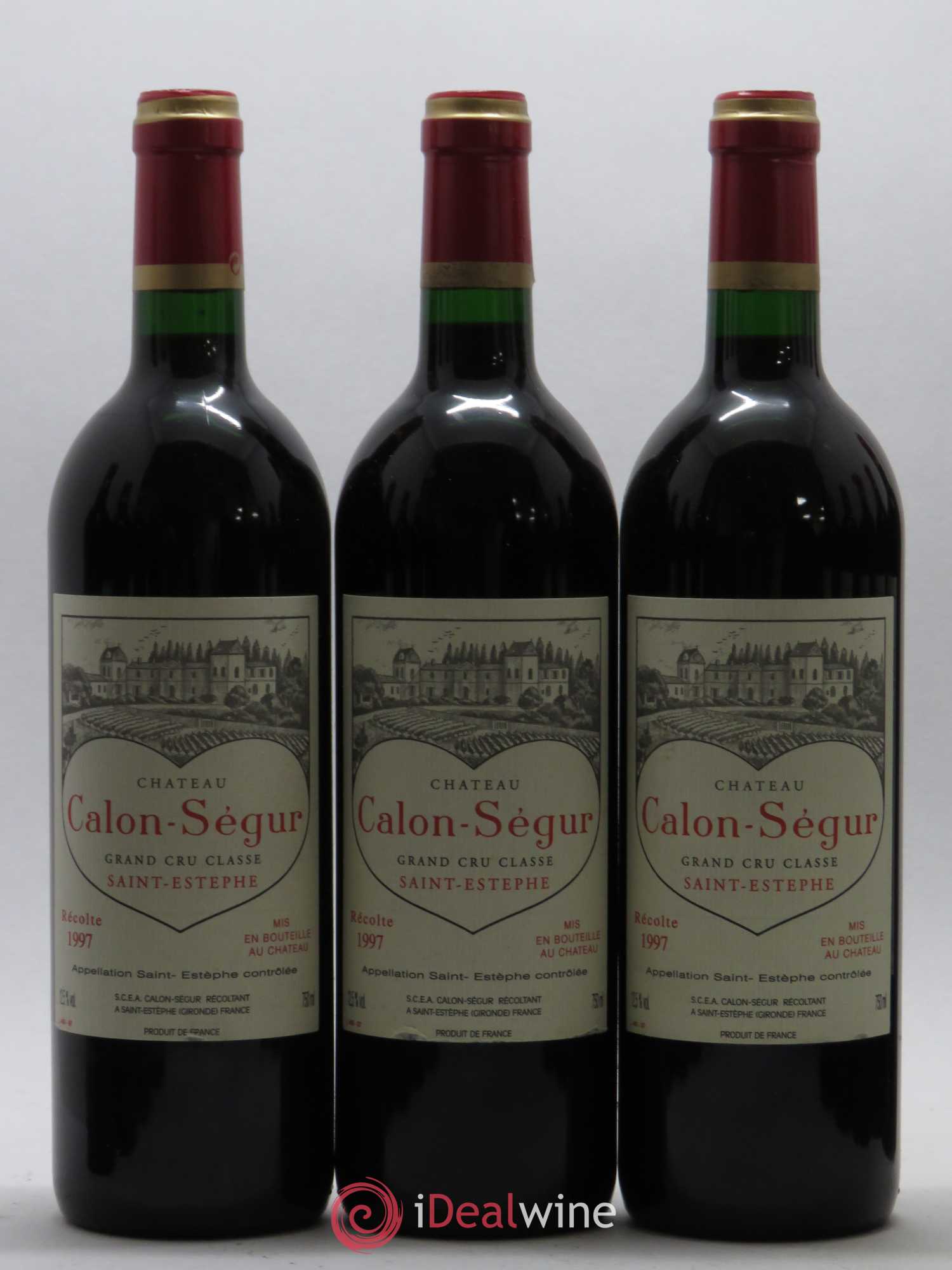 Château Calon Ségur 3ème Grand Cru Classé 1997 - Lot de 12 bouteilles - 1