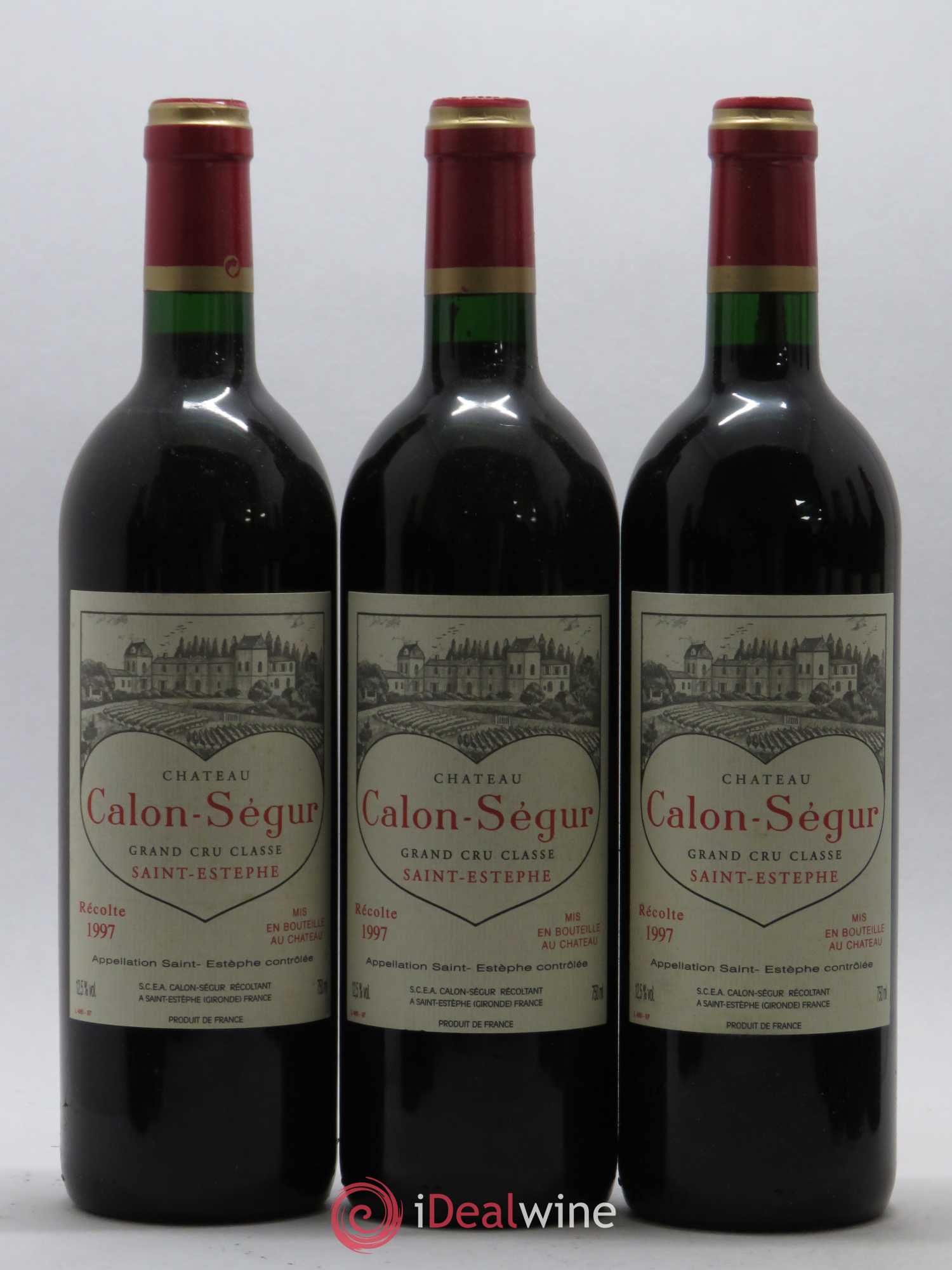 Château Calon Ségur 3ème Grand Cru Classé 1997 - Lot de 12 bouteilles - 2