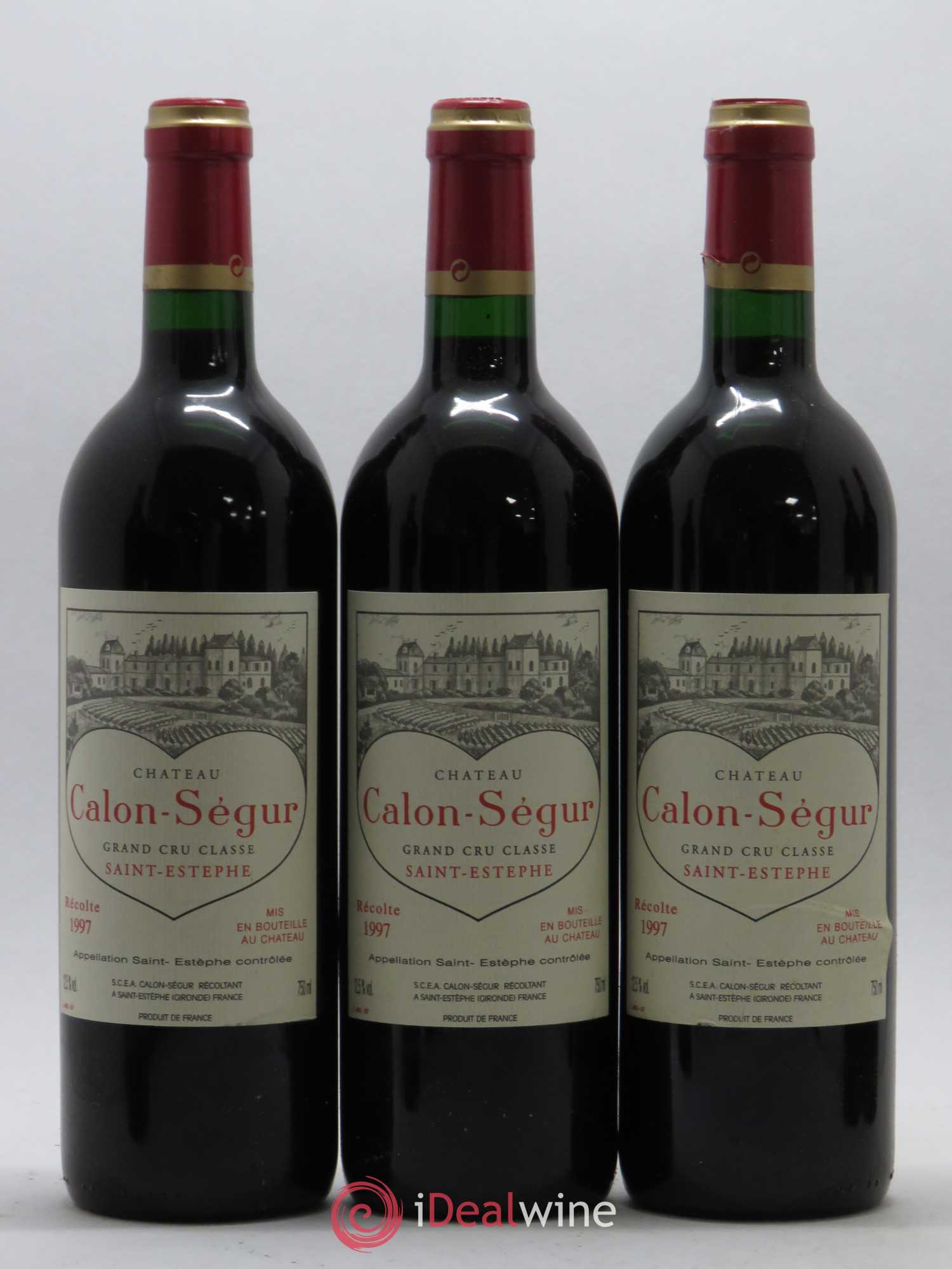Château Calon Ségur 3ème Grand Cru Classé 1997 - Lot de 12 bouteilles - 3