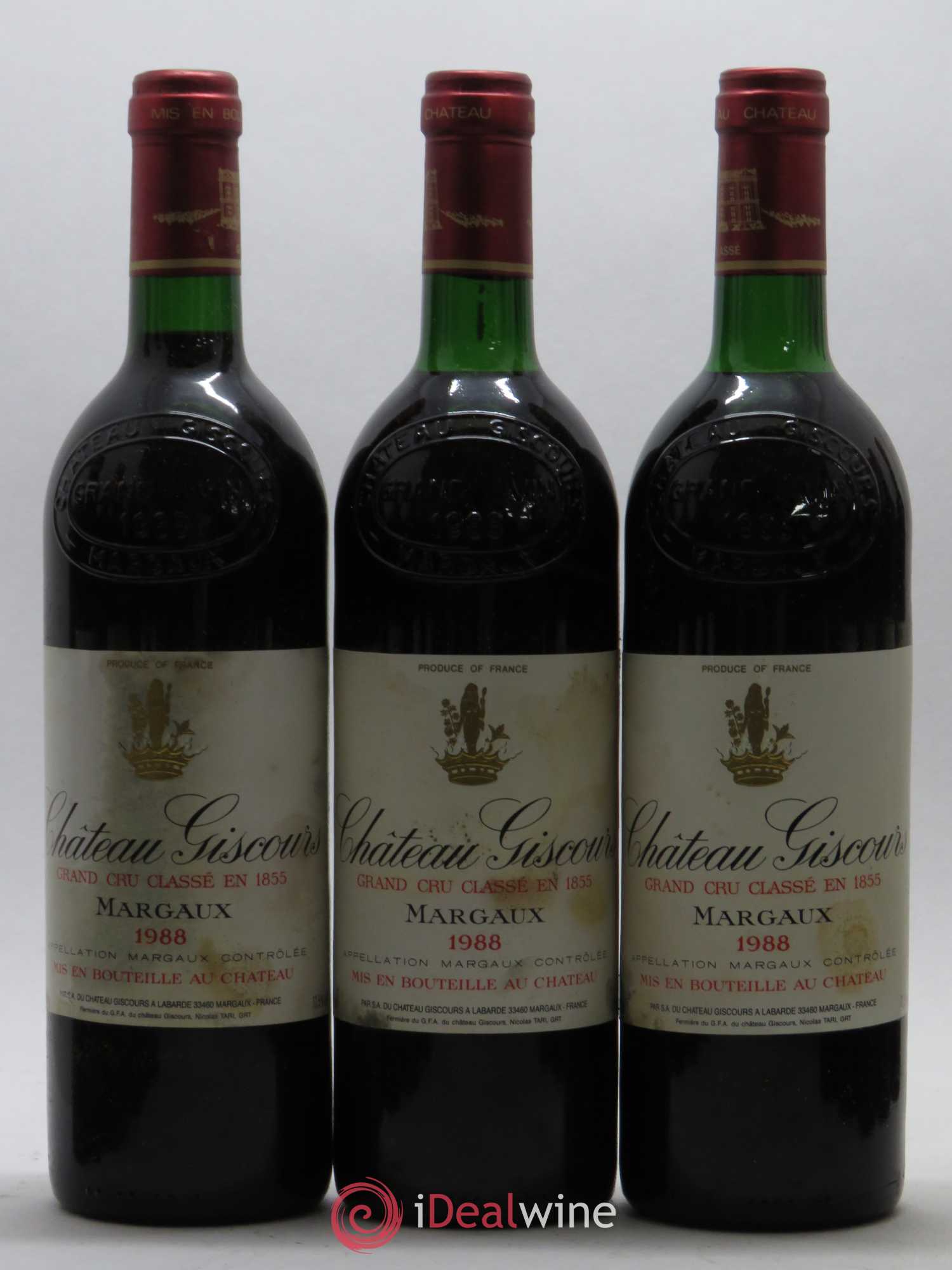 Château Giscours 3ème Grand Cru Classé 1988 - Lot de 12 bouteilles - 1