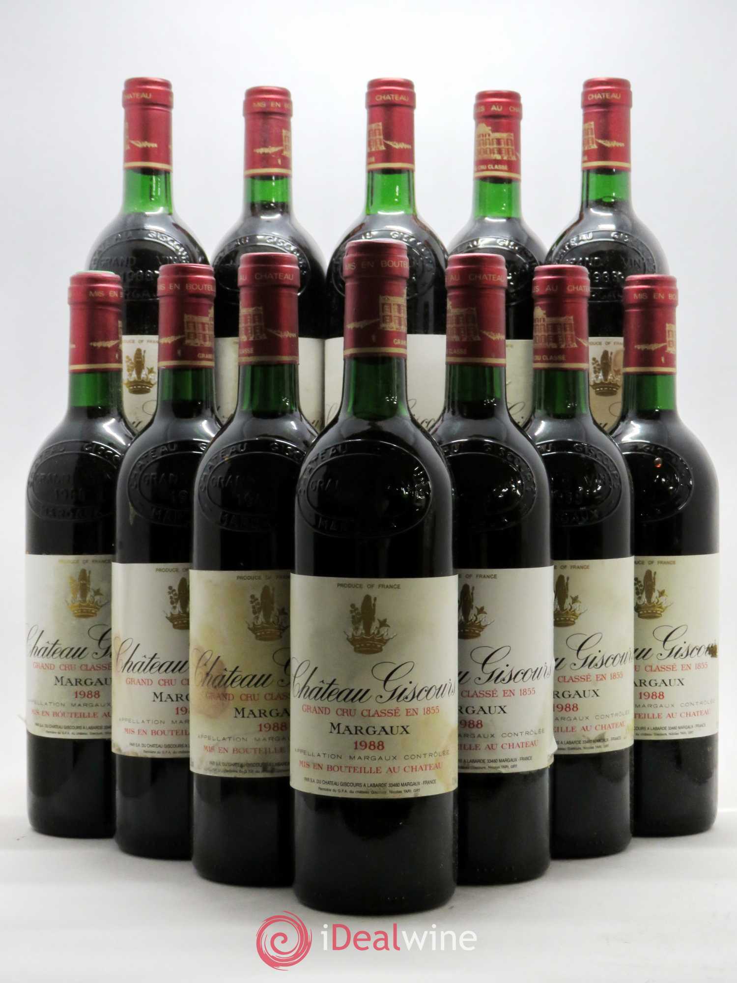 Château Giscours 3ème Grand Cru Classé 1988 - Lot de 12 bouteilles - 0