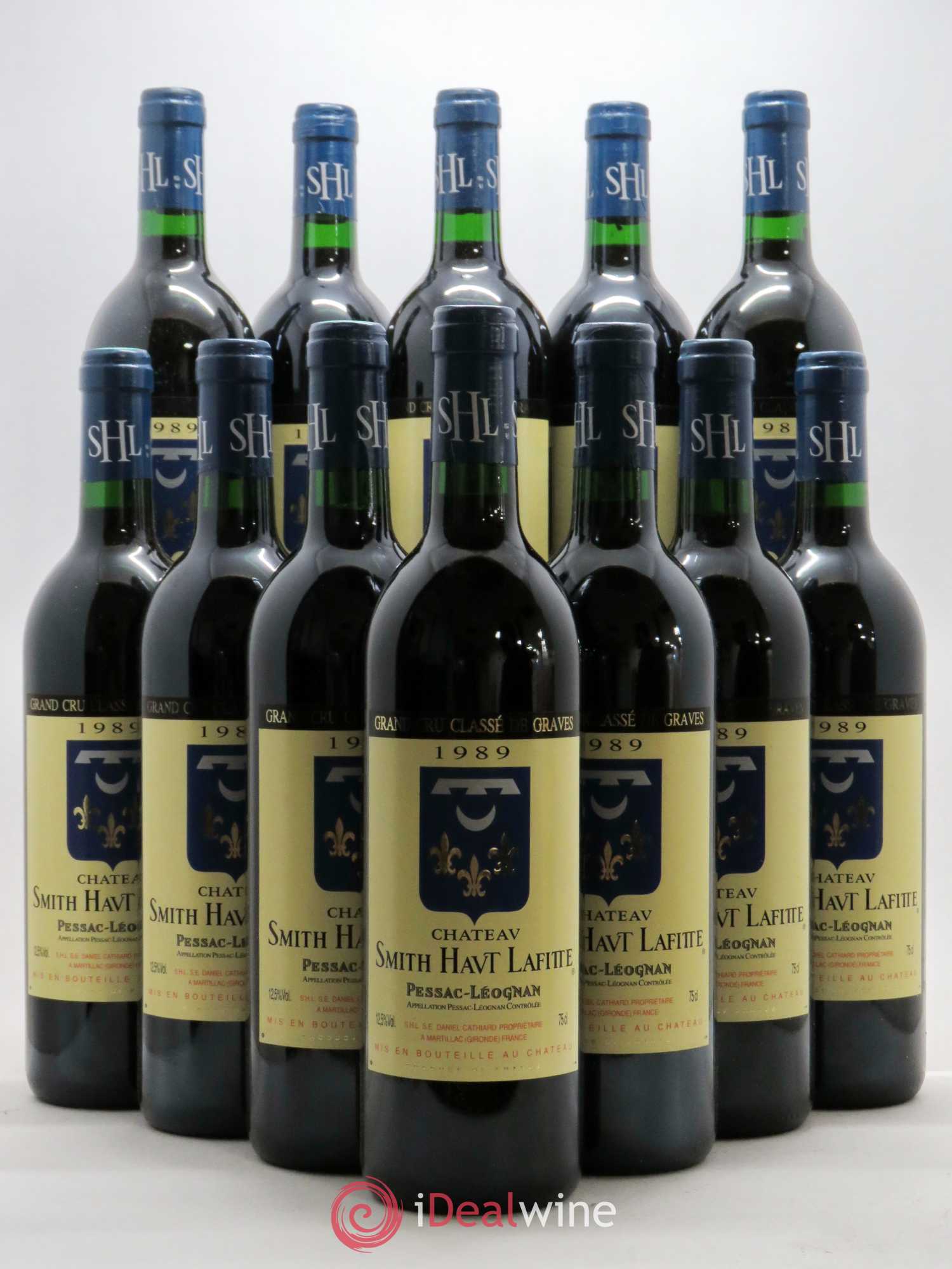 Château Smith Haut Lafitte Cru Classé de Graves 1989 - Lot de 12 bouteilles - 0