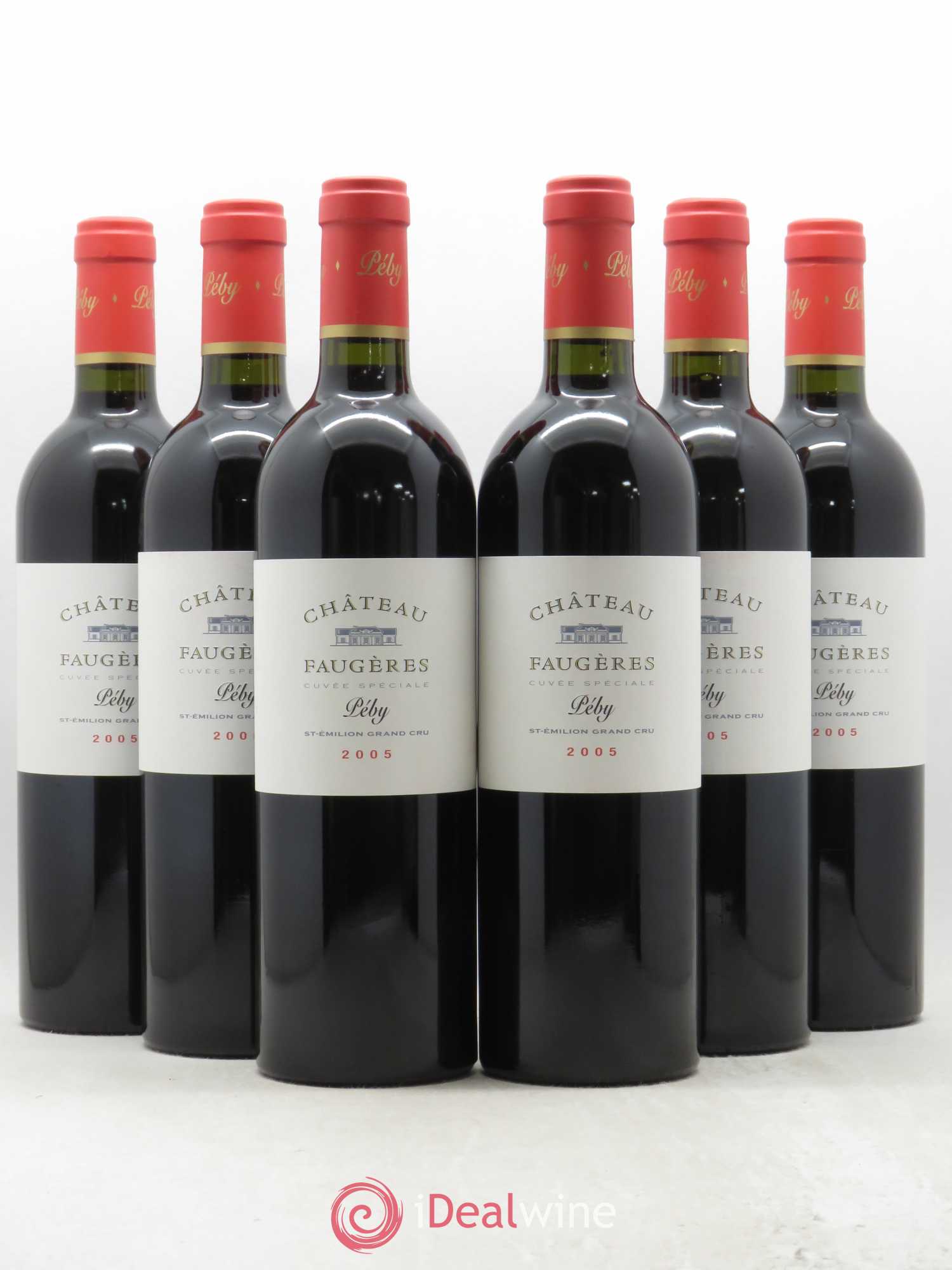 Château Péby Faugères Grand Cru Classé 2005 - Lot de 6 bouteilles - 0