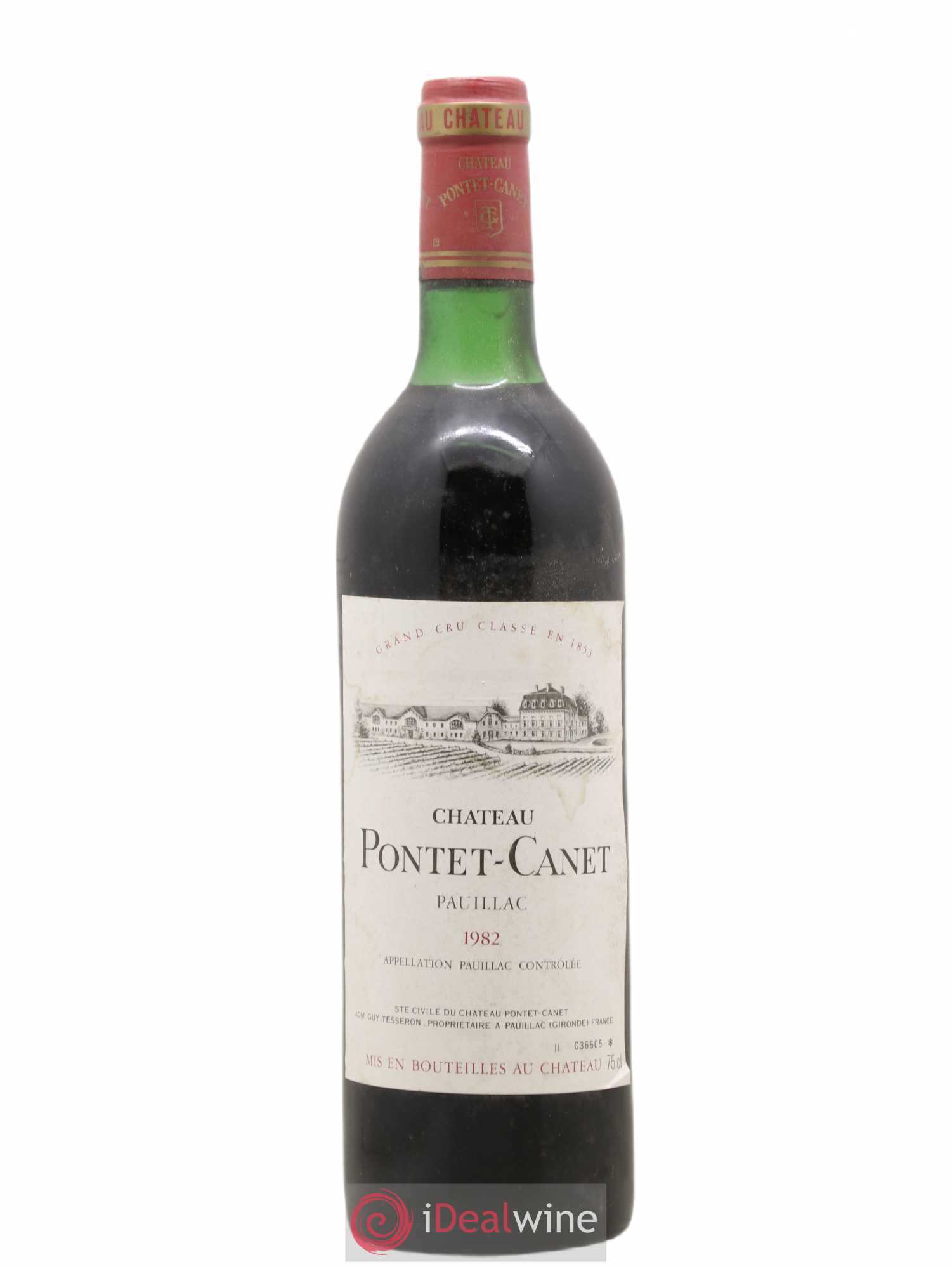 Château Pontet Canet 5ème Grand Cru Classé 1982 - Lot de 1 bouteille - 0
