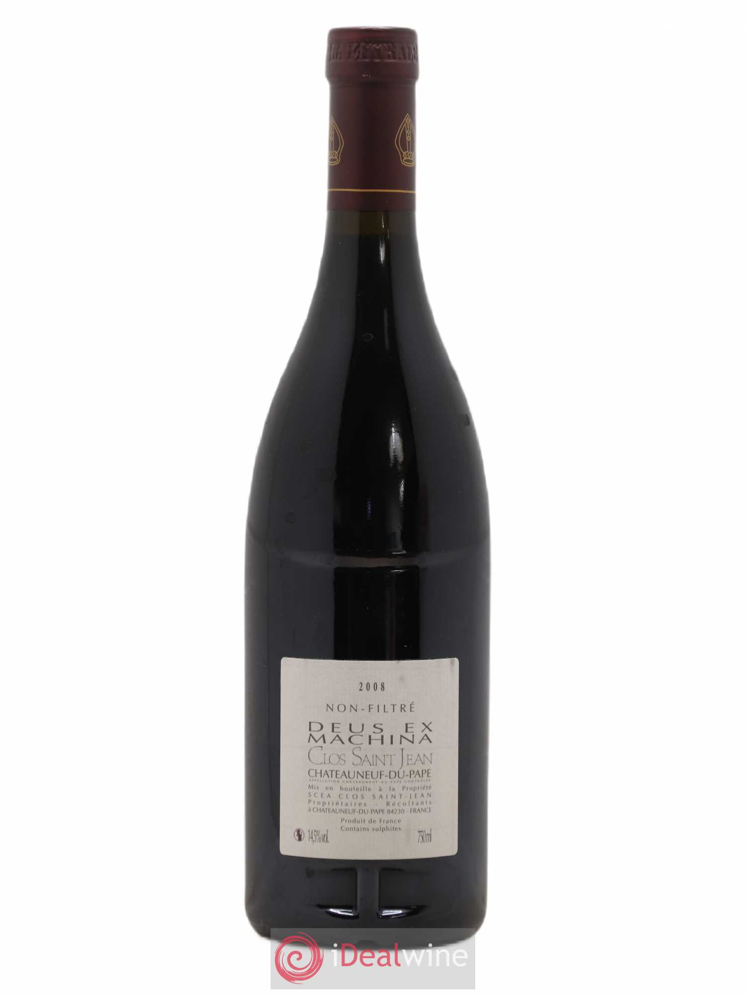 Châteauneuf-du-Pape Clos Saint-Jean Deus Ex Machina Pascal et Vincent Maurel 2008 - Lot de 1 bouteille - 1