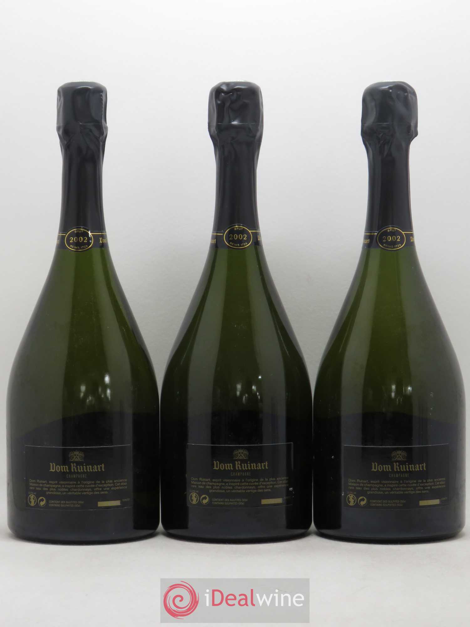 Dom Ruinart Brut Ruinart 2002 - Lot de 3 bouteilles - 1
