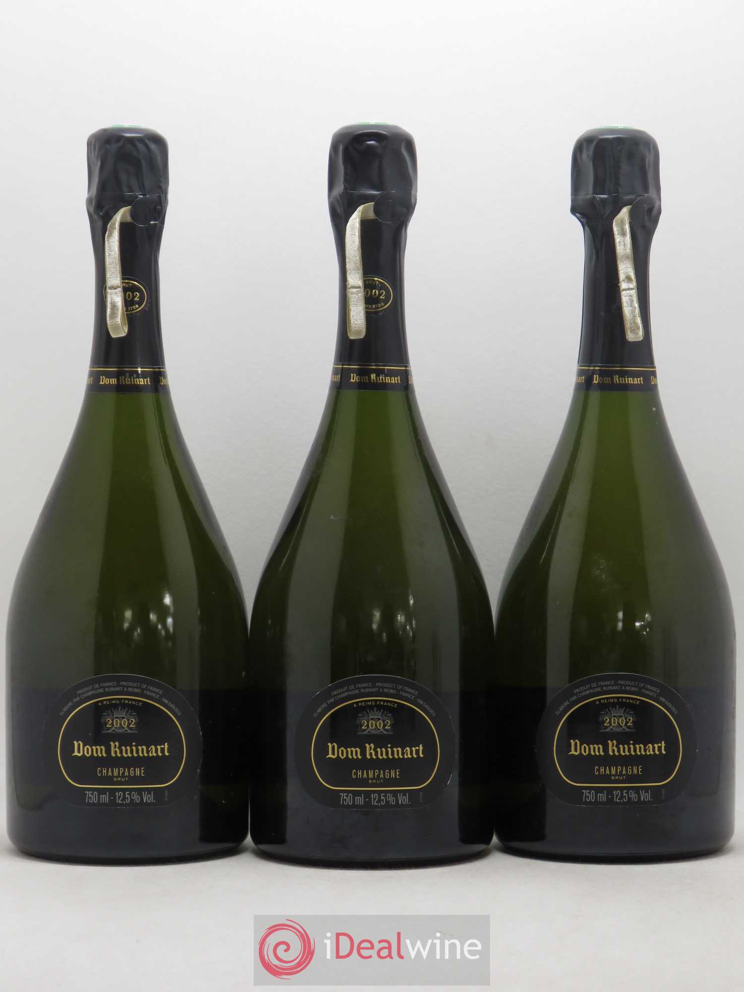 Dom Ruinart Brut Ruinart 2002 - Lot de 3 bouteilles - 0