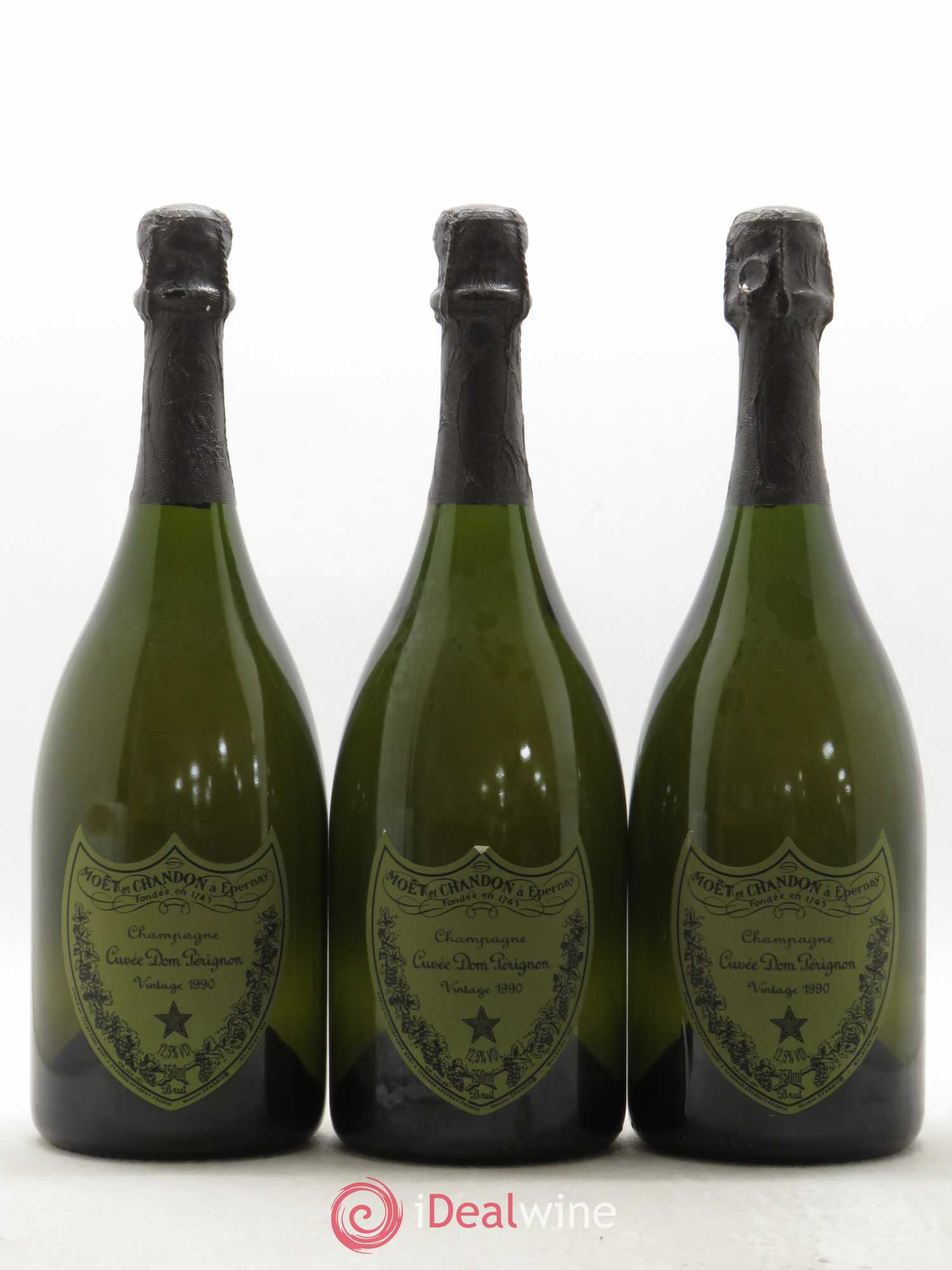 Brut Dom Pérignon 1990 - Lot de 3 bouteilles - 0