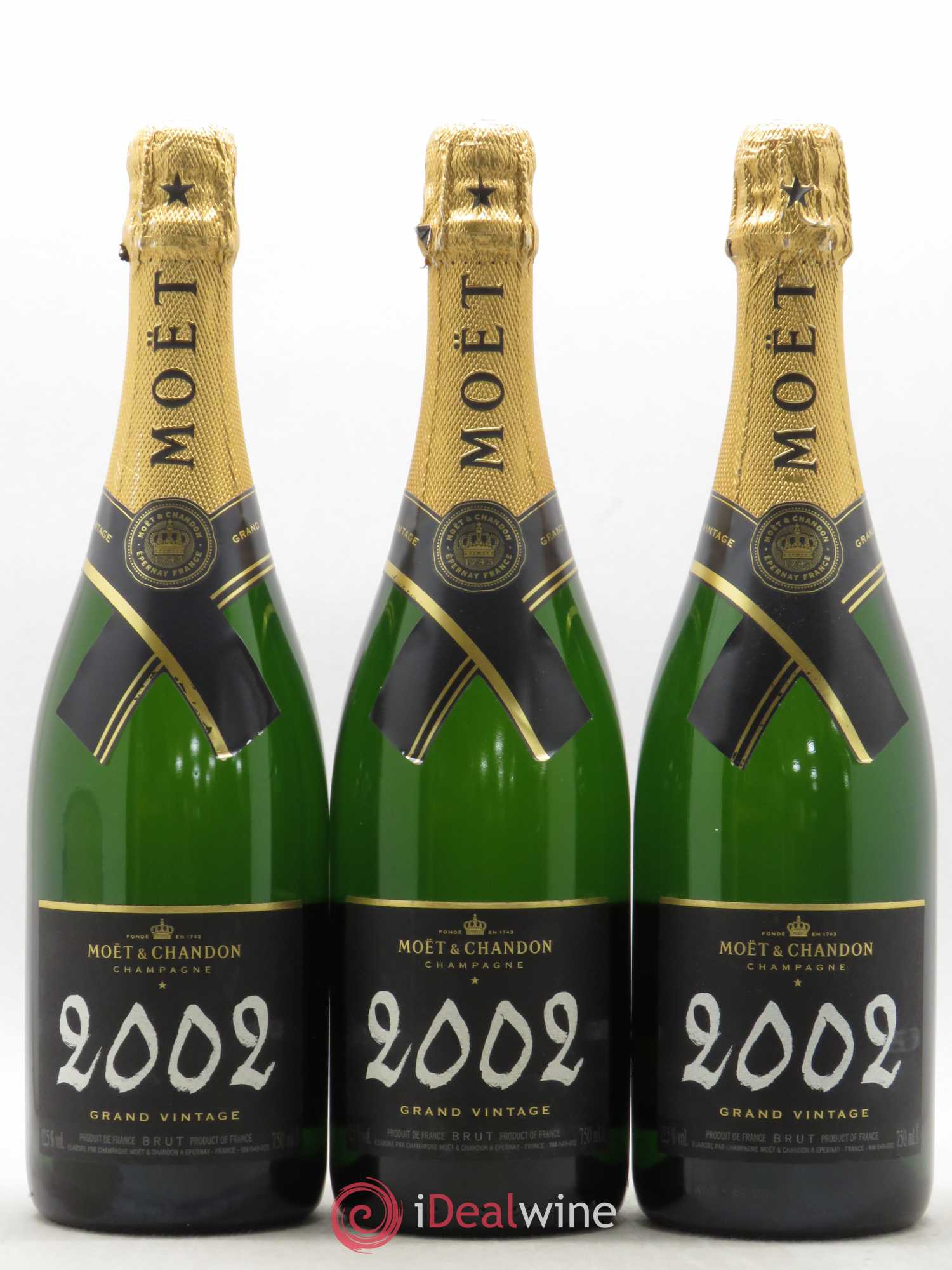 Grand Vintage Moët et Chandon 2002 - Lot de 3 bouteilles - 0