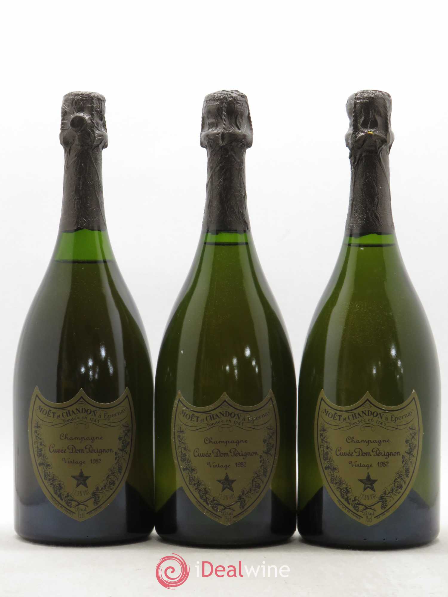 Brut Dom Pérignon 1982 - Lot de 3 bouteilles - 0