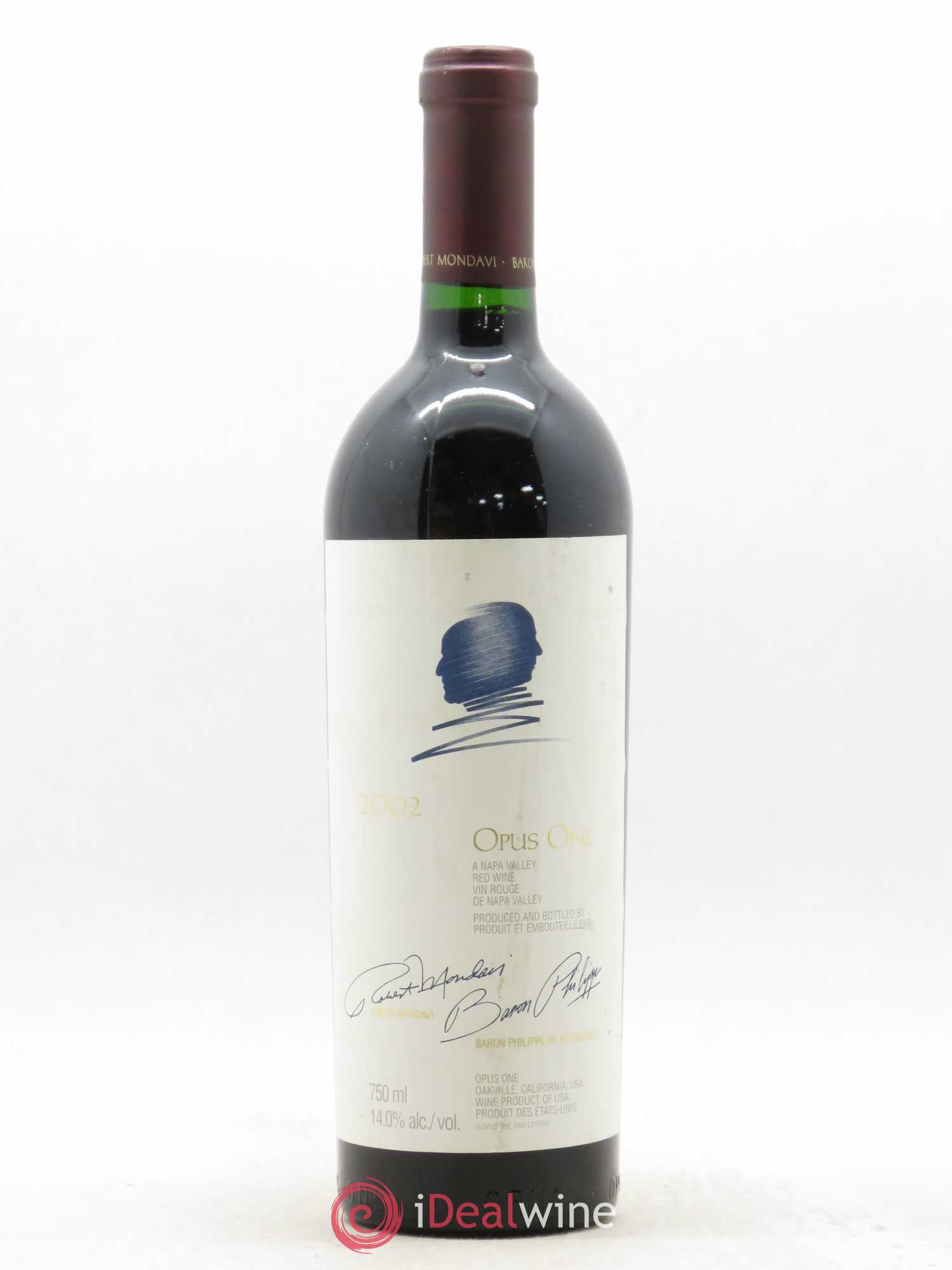 Napa Valley Opus One Robert Mondavi 2002 - Lot de 1 bouteille - 0
