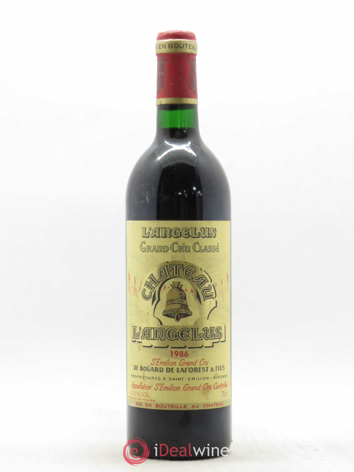 Château Angélus 1er Grand Cru Classé A 1986 - Lot de 1 bouteille - 0