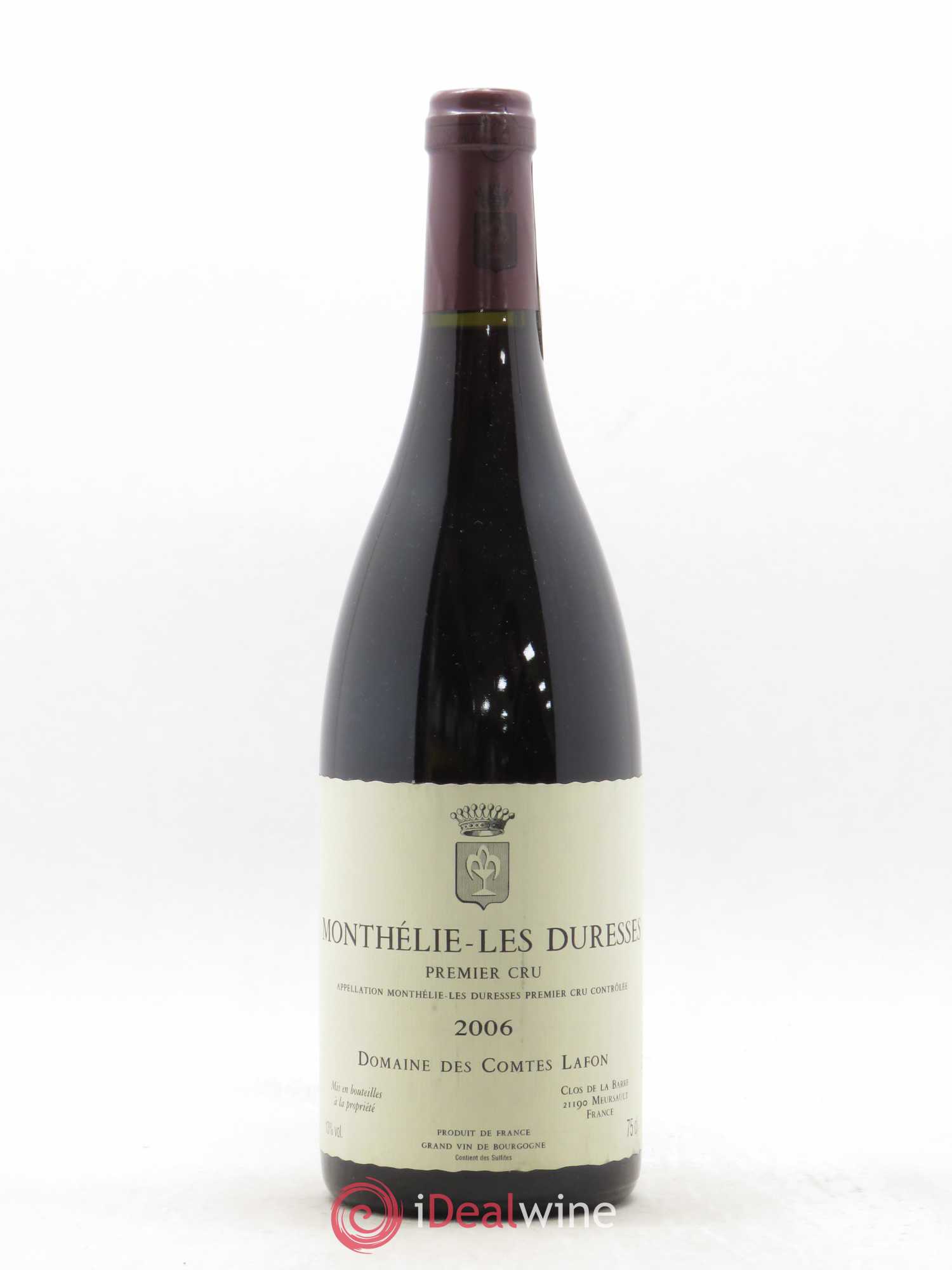 Monthélie 1er Cru Les Duresses Comtes Lafon (Domaine des) 2006 - Lot de 1 bouteille - 0