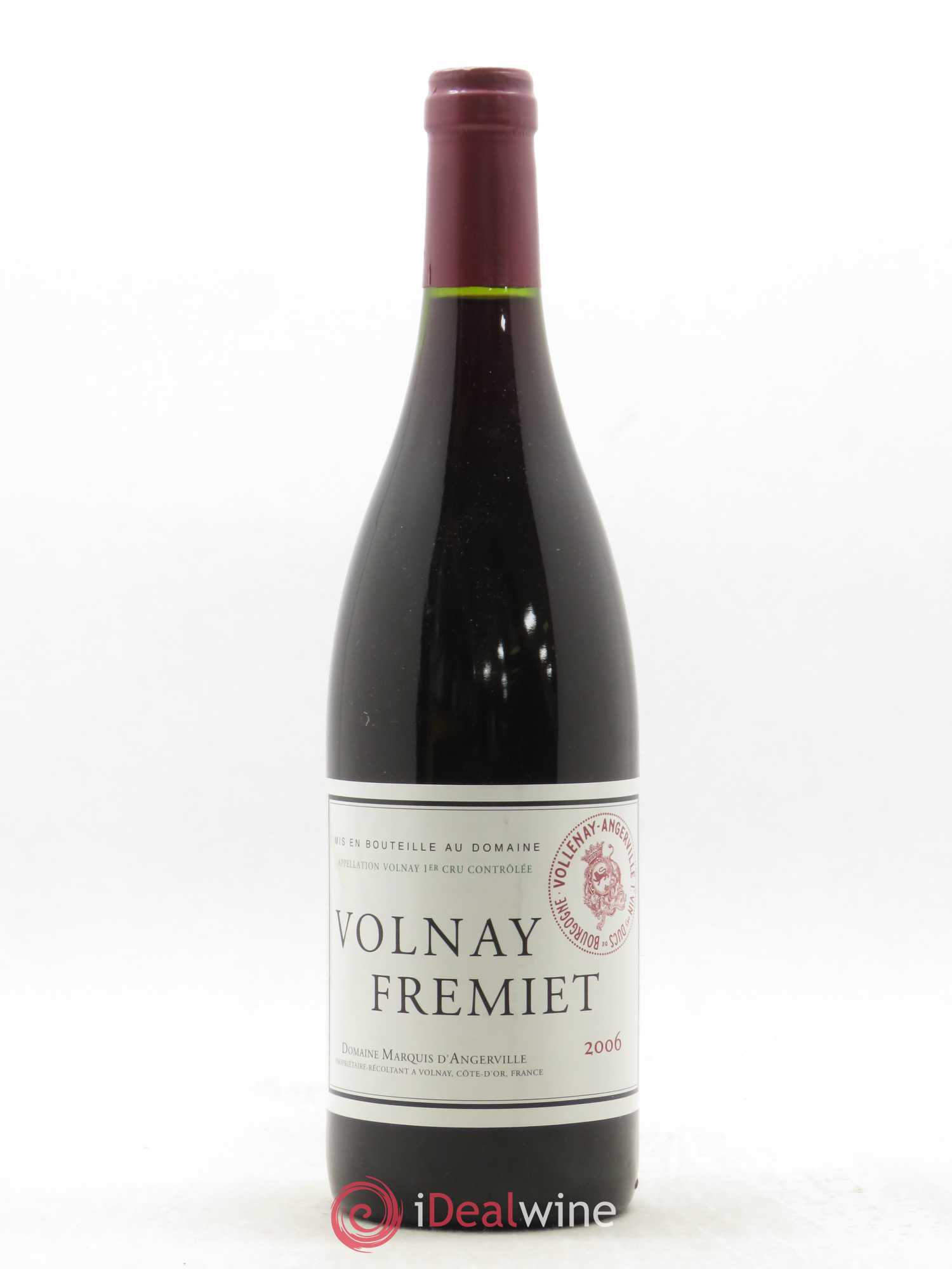 Volnay 1er Cru Frémiet Marquis d'Angerville (Domaine) 2006 - Lot de 1 bouteille - 0