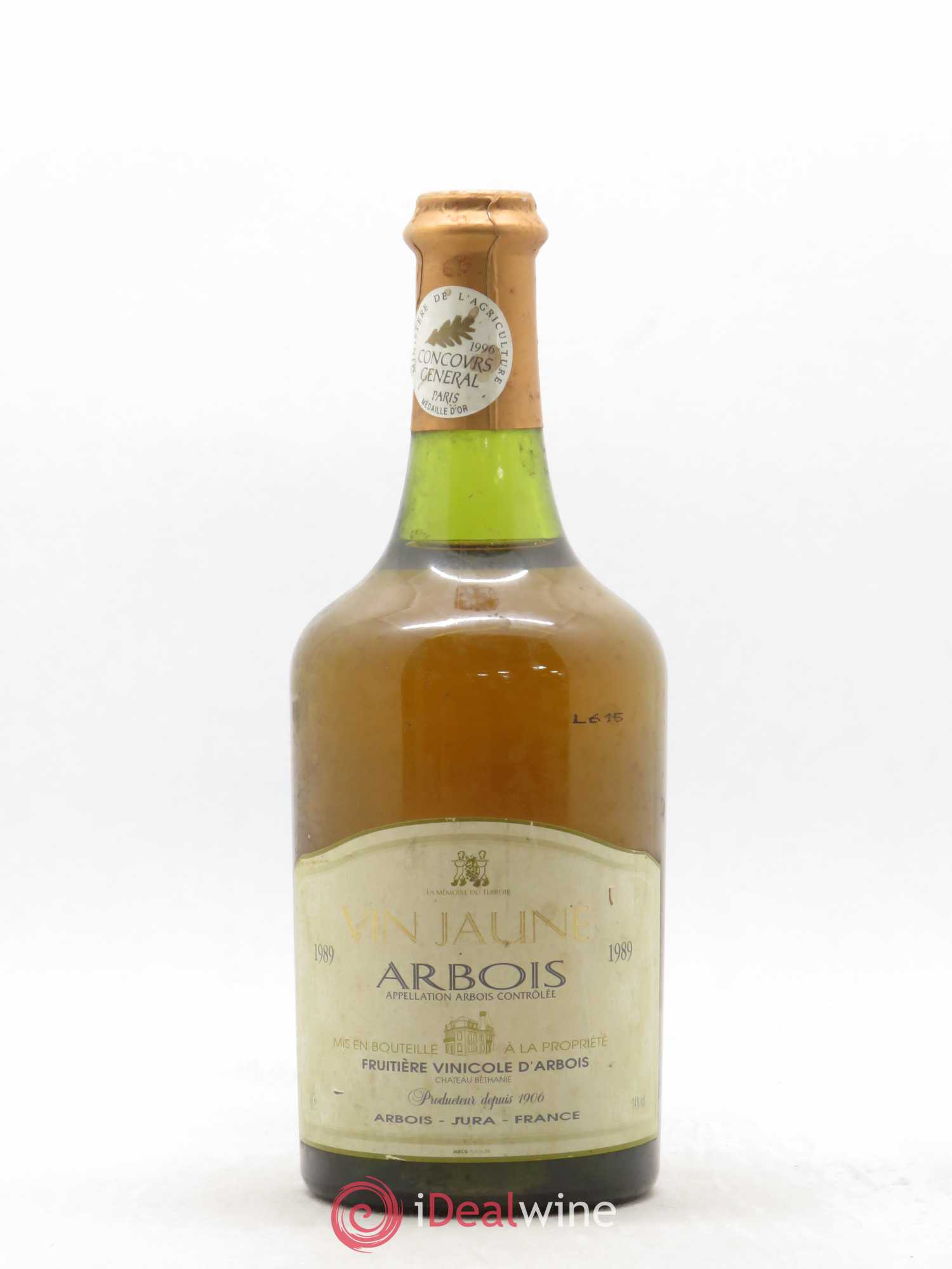 Arbois Vin Jaune Fruitière Vinicole d'Arbois 1989 - Lot de 1 bouteille - 0