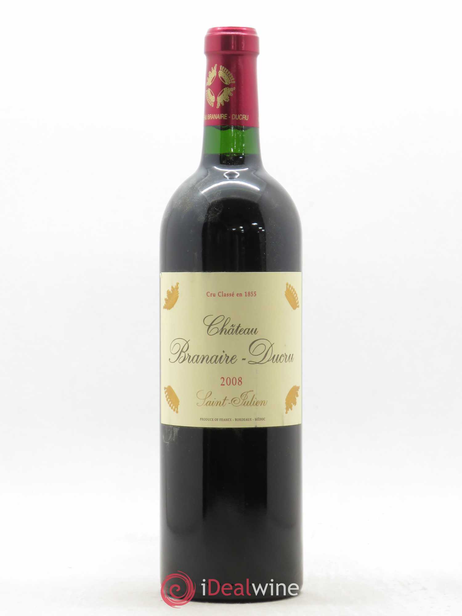Château Branaire Ducru 4ème Grand Cru Classé 2008 - Lot de 1 bouteille - 0