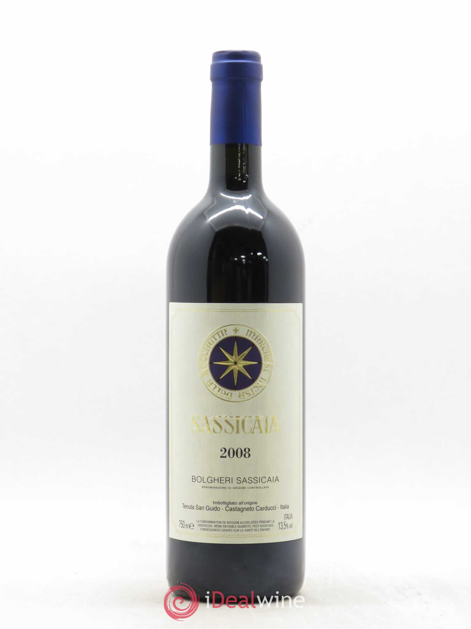 Bolgheri DOC Sassicaia Tenuta San Guido 2008 - Lot de 1 bouteille - 0