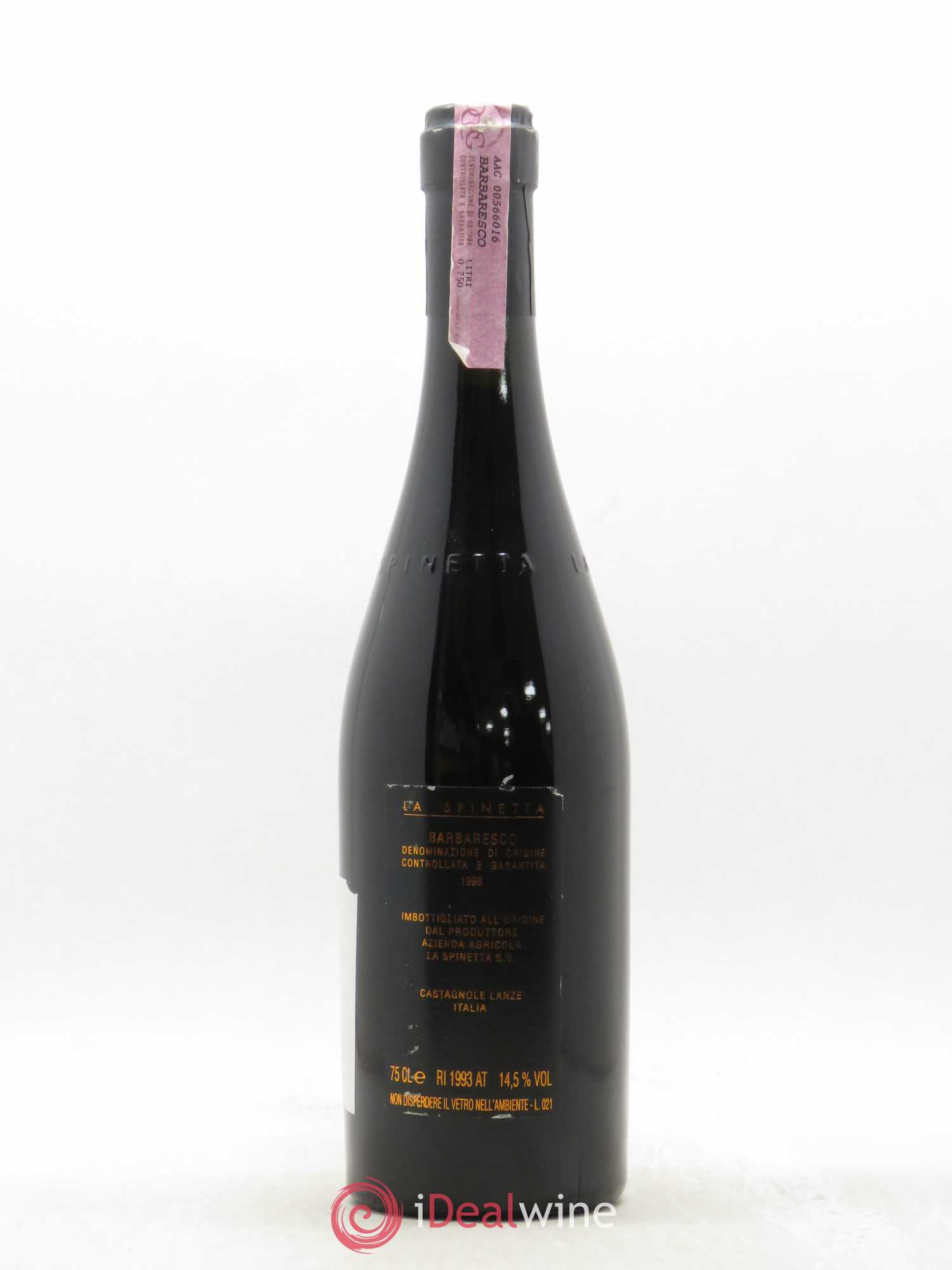 Barbaresco DOCG Starderi Vursu La Spinetta - Giorgio Rivetti 1998 - Lot de 1 bouteille - 1