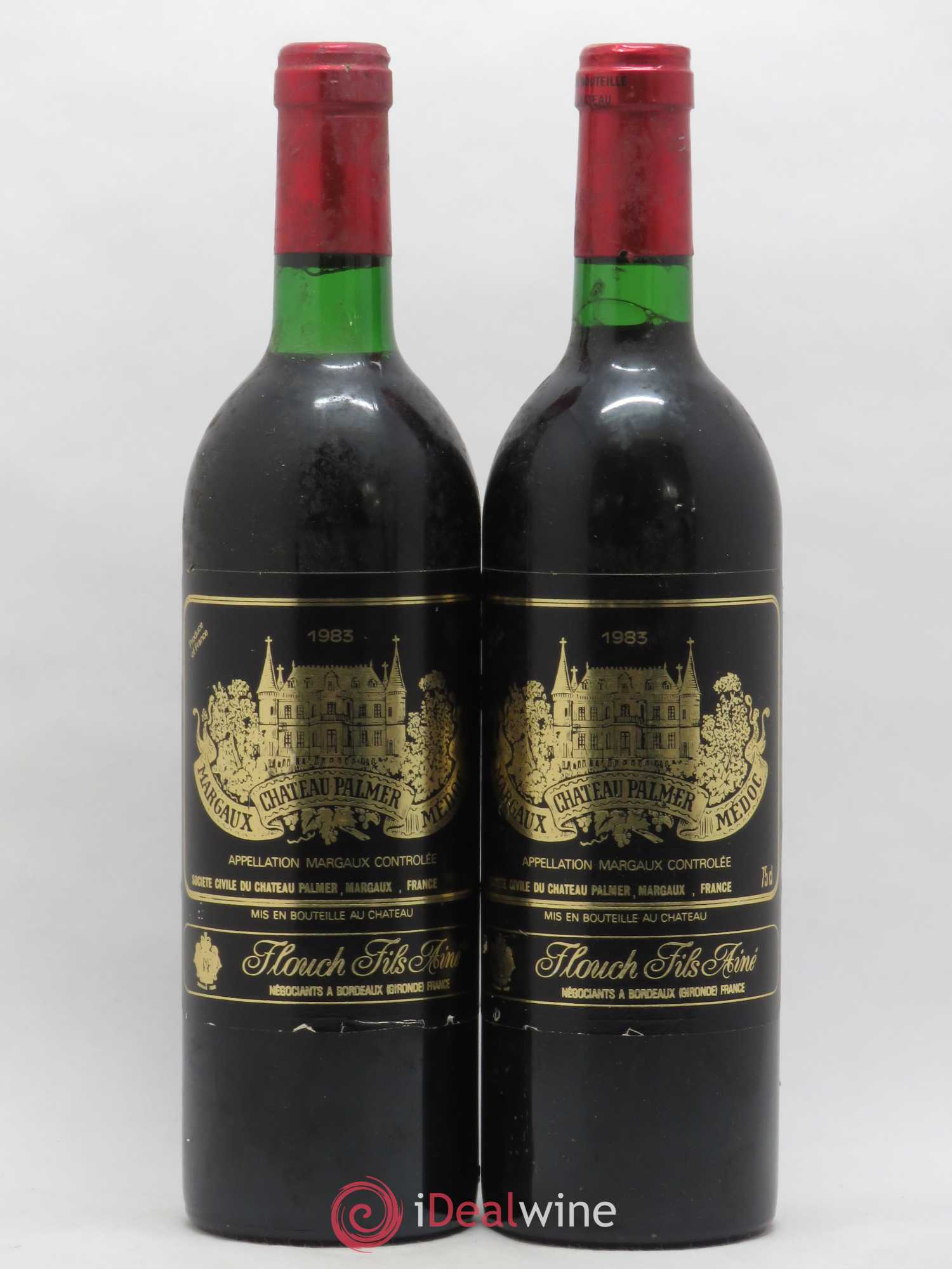 Château Palmer 3ème Grand Cru Classé 1983 - Lot de 2 bouteilles - 0