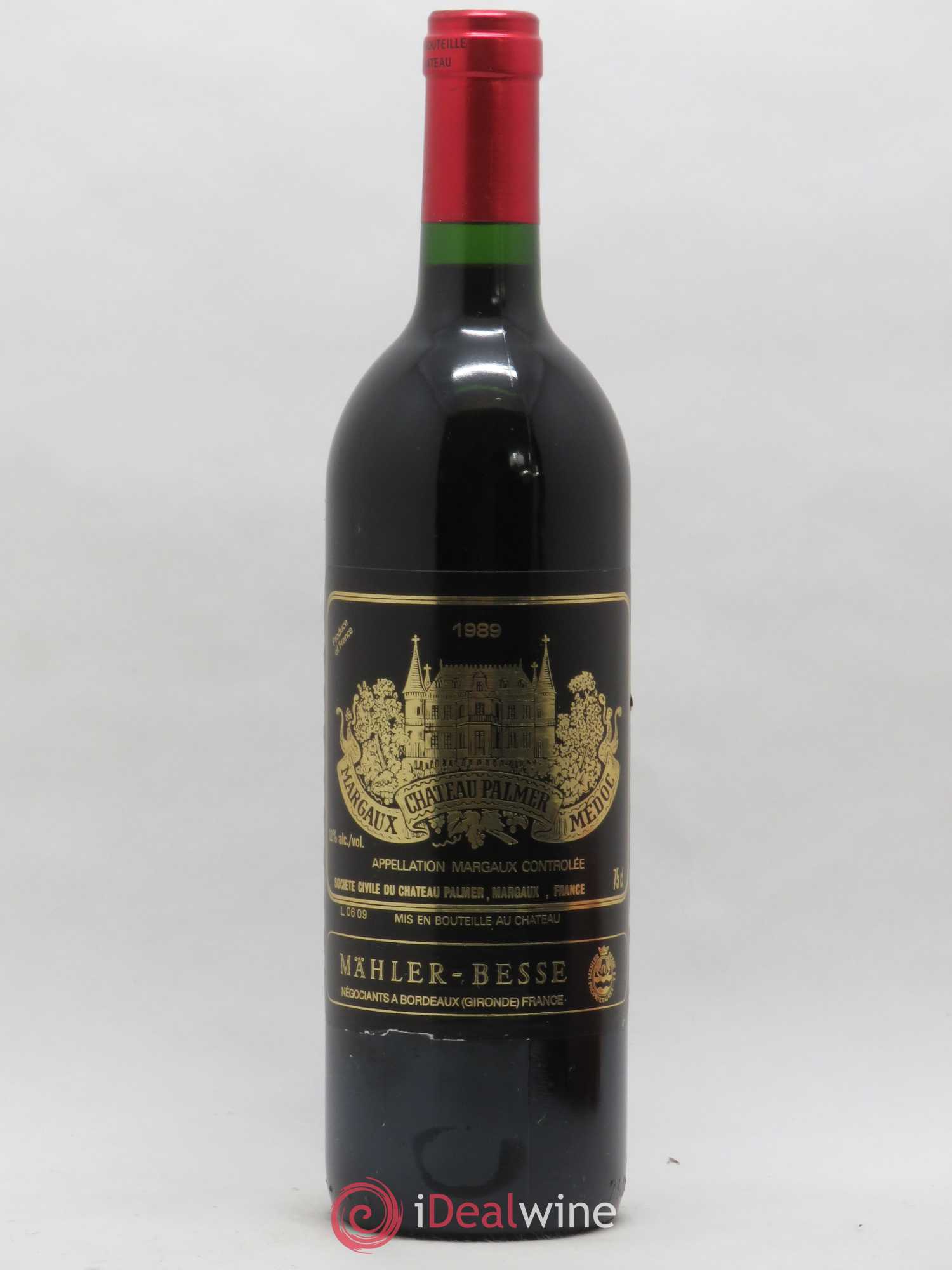 Château Palmer 3ème Grand Cru Classé 1989 - Lot de 1 bouteille - 0
