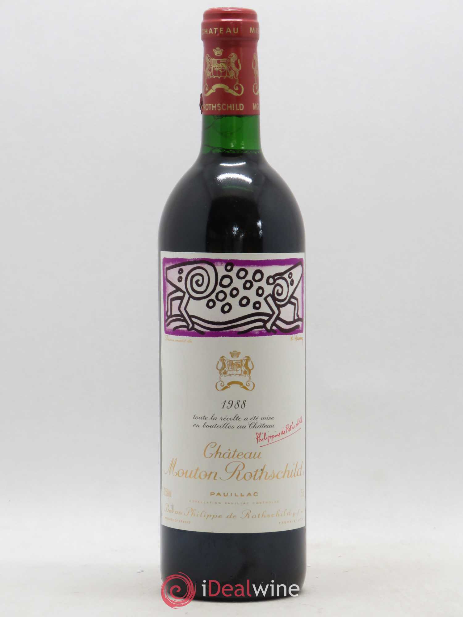 Château Mouton Rothschild 1er Grand Cru Classé 1988 - Lot de 1 bouteille - 0