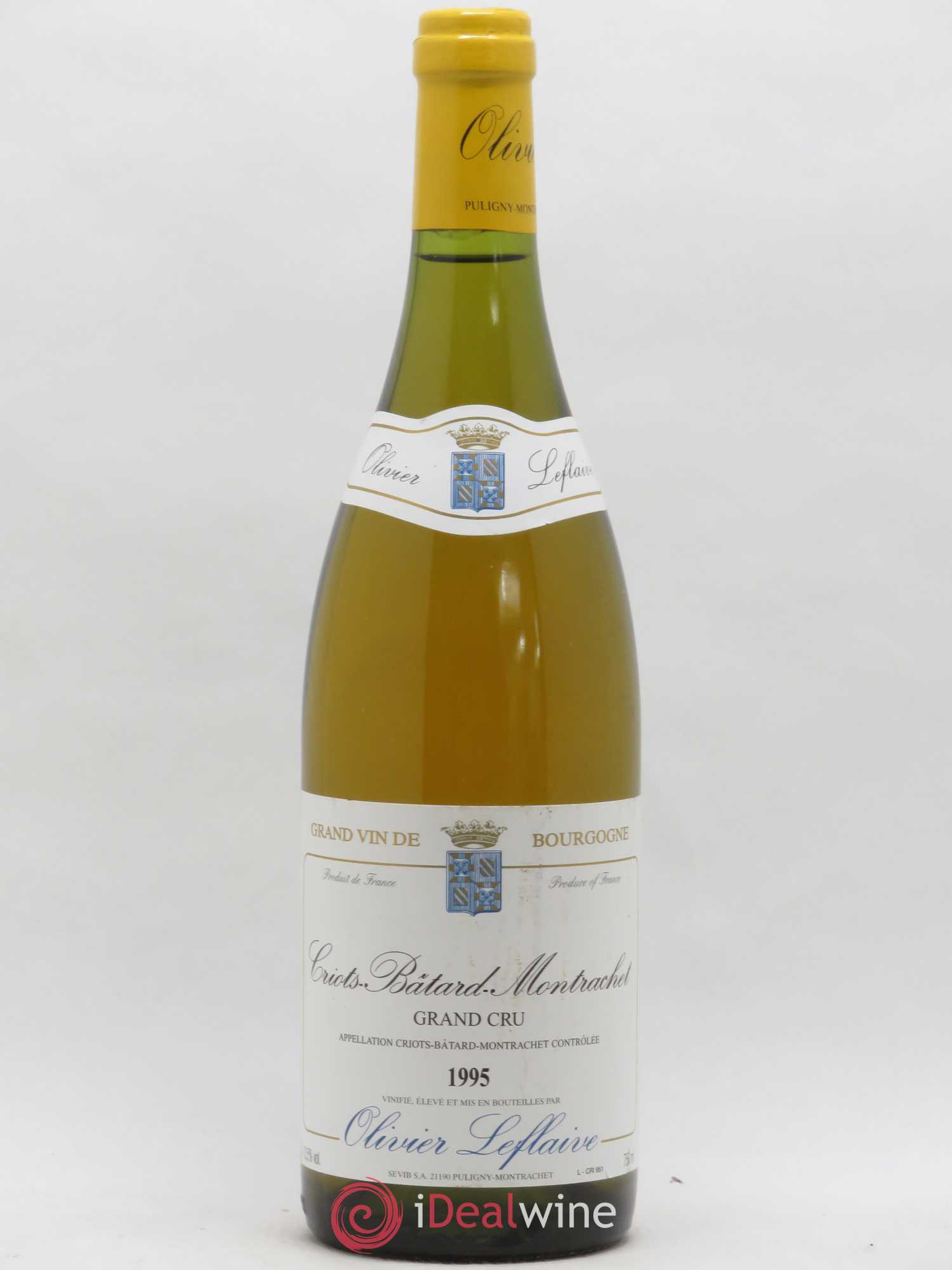 Criots-Bâtard-Montrachet Grand Cru Domaine Olivier Leflaive 1995 - Lot de 1 bouteille - 0