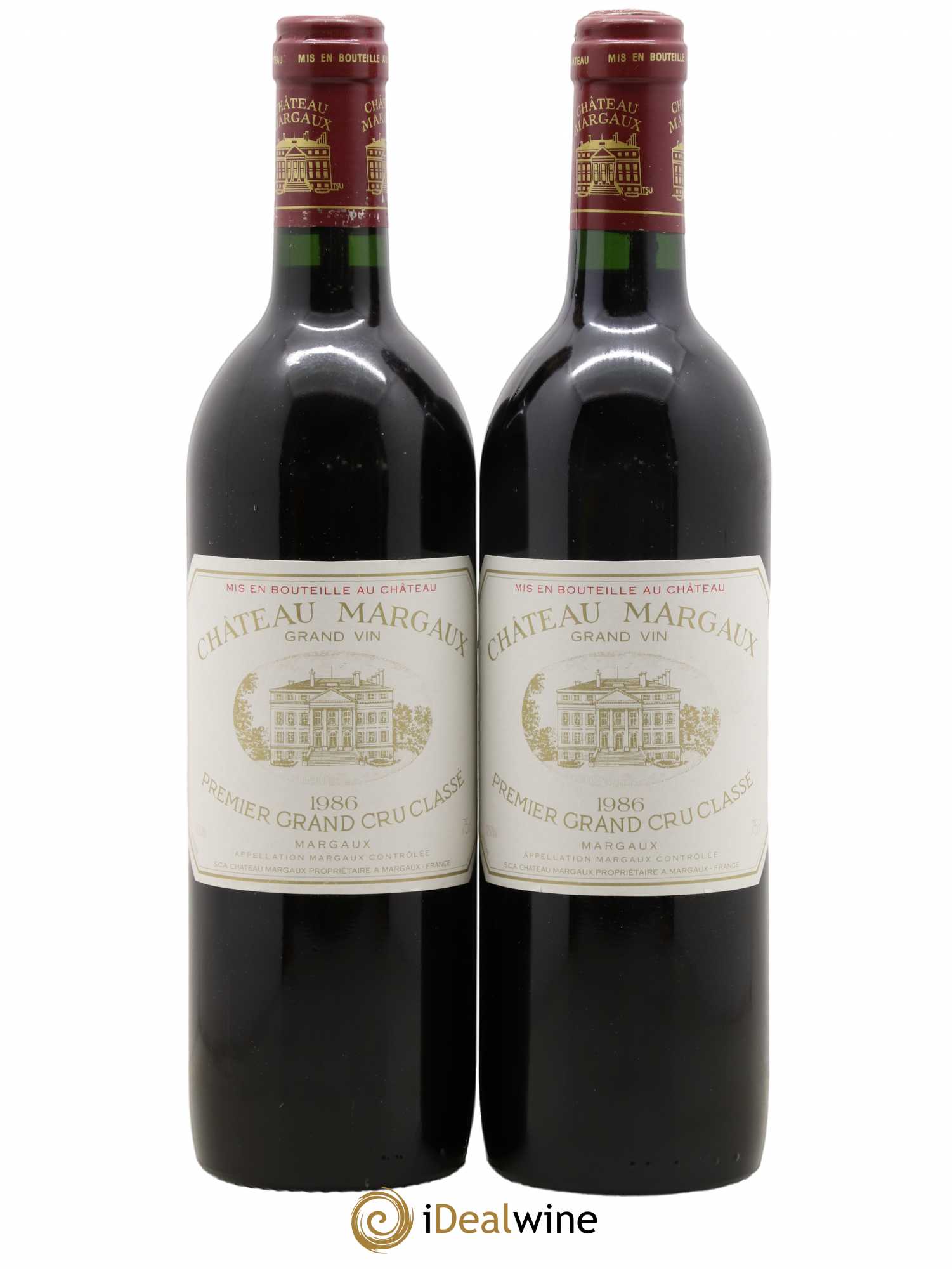 Château Margaux 1er Grand Cru Classé 1986 - Lot de 2 bouteilles - 0