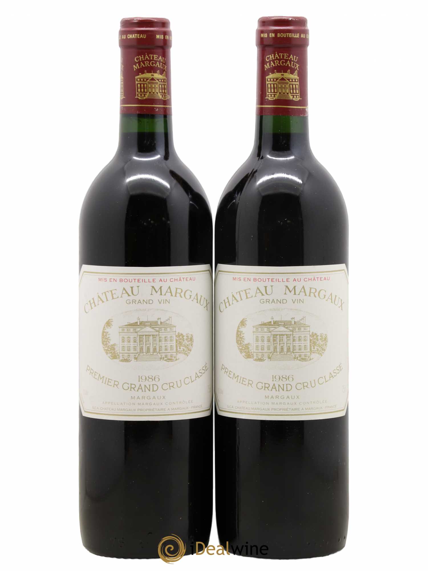 Château Margaux 1er Grand Cru Classé 1986 - Lot de 2 bouteilles - 0