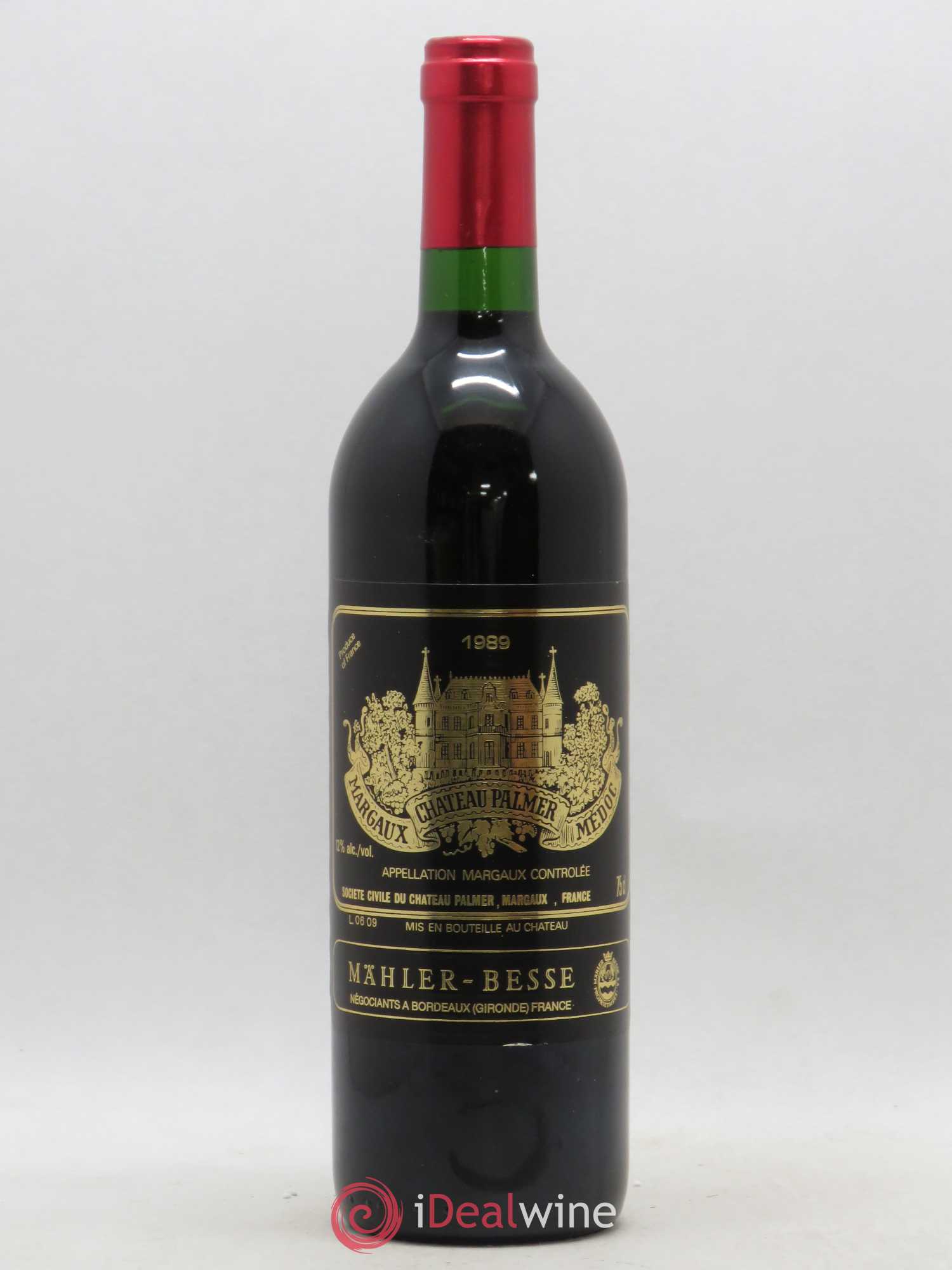 Château Palmer 3ème Grand Cru Classé 1989 - Lot de 1 bouteille - 0