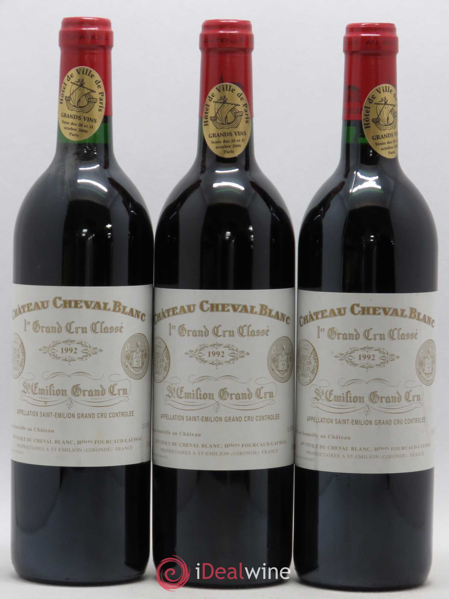 Château Cheval Blanc 1er Grand Cru Classé A 1992 - Lot de 12 bouteilles - 3