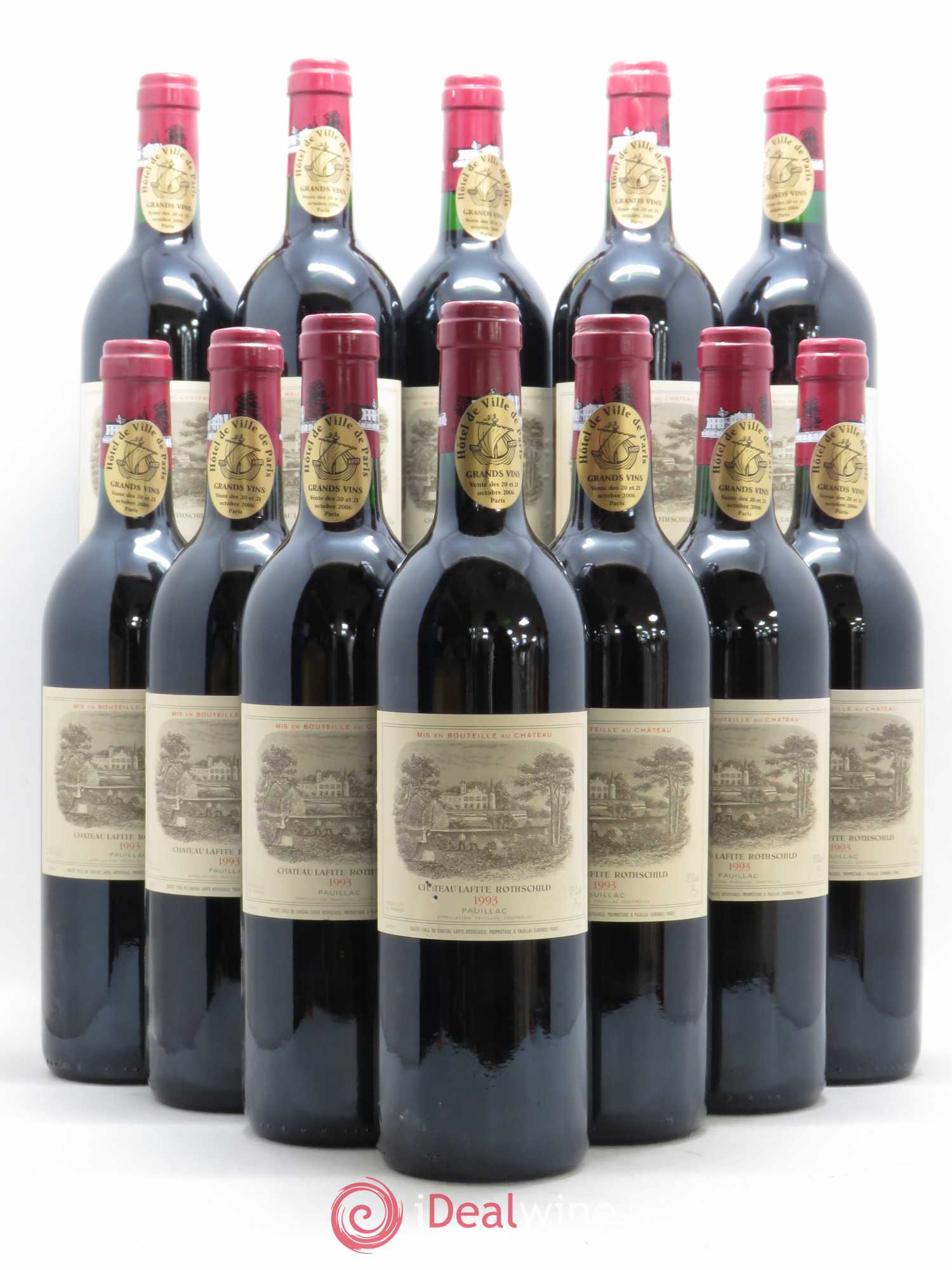 Château Lafite Rothschild 1er Grand Cru Classé 1993 - Lot de 12 bouteilles - 0