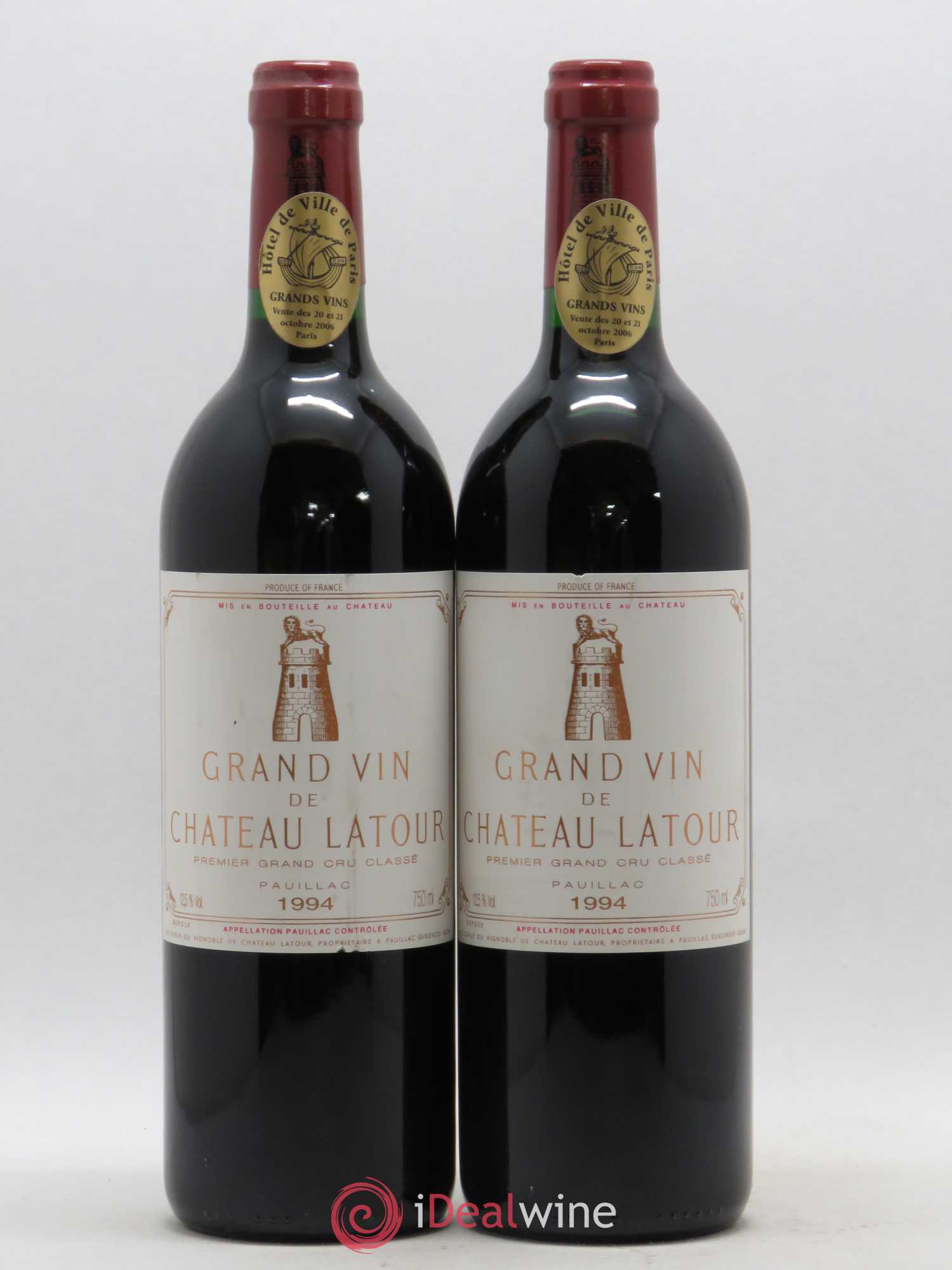 Château Latour 1er Grand Cru Classé 1994 - Lot de 2 bouteilles - 0