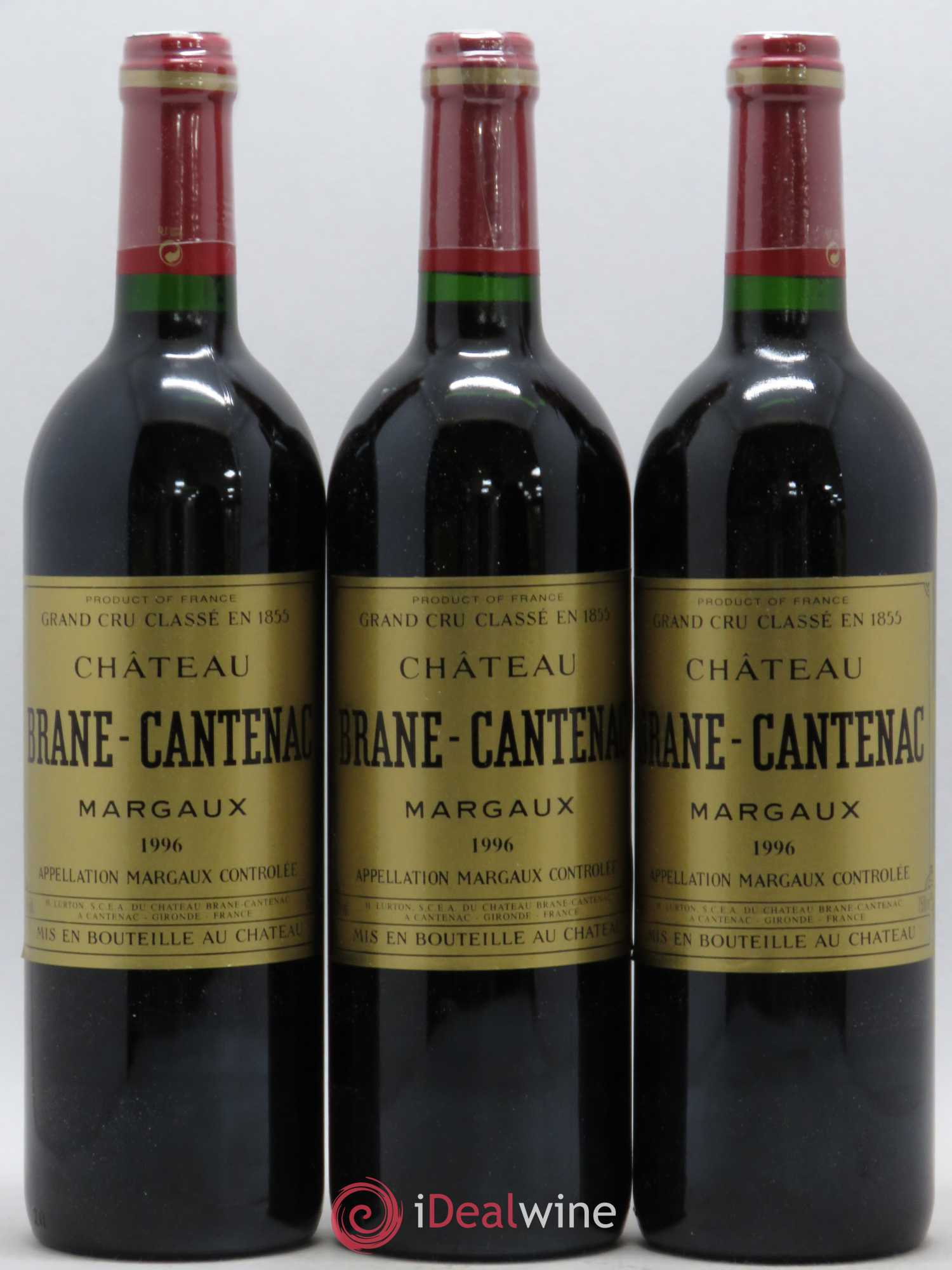 Château Brane Cantenac 2ème Grand Cru Classé 1996 - Lot de 12 bouteilles - 1